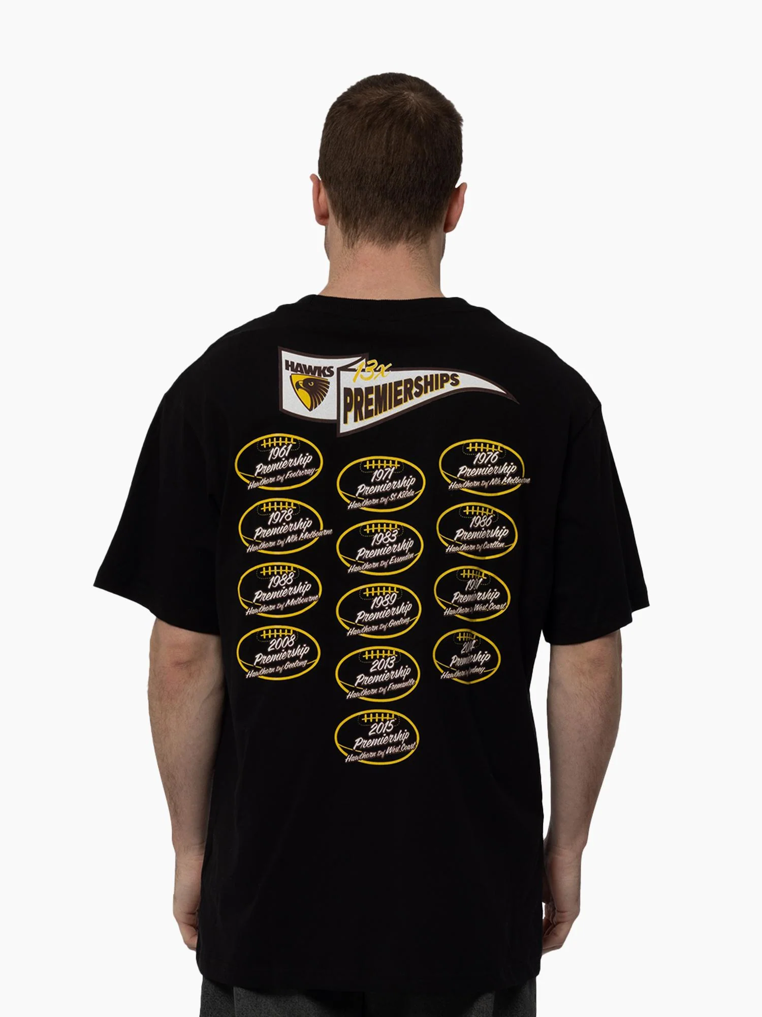 Hawthorn Hawks 13X Premiers Tee - Image 2