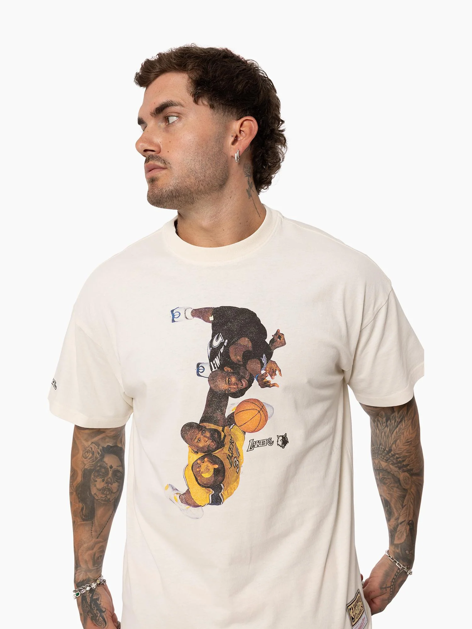 Lakers vs Timberwolves 2000 Finals Aerial Tee - Image 3