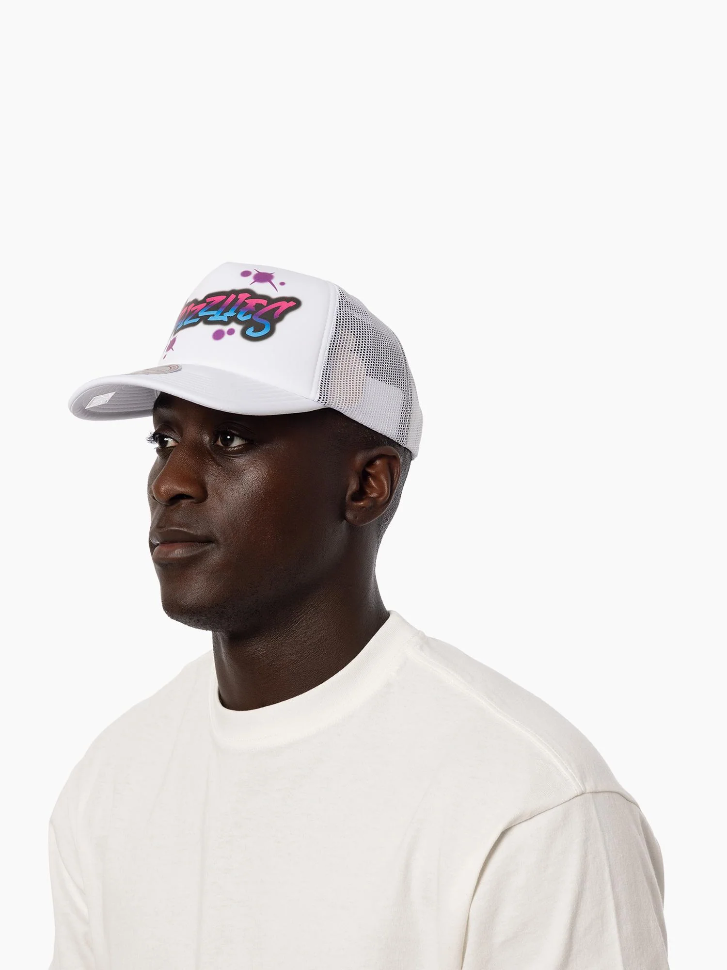 Vancouver Grizzlies Airbrush Script Trucker Cap - Image 2