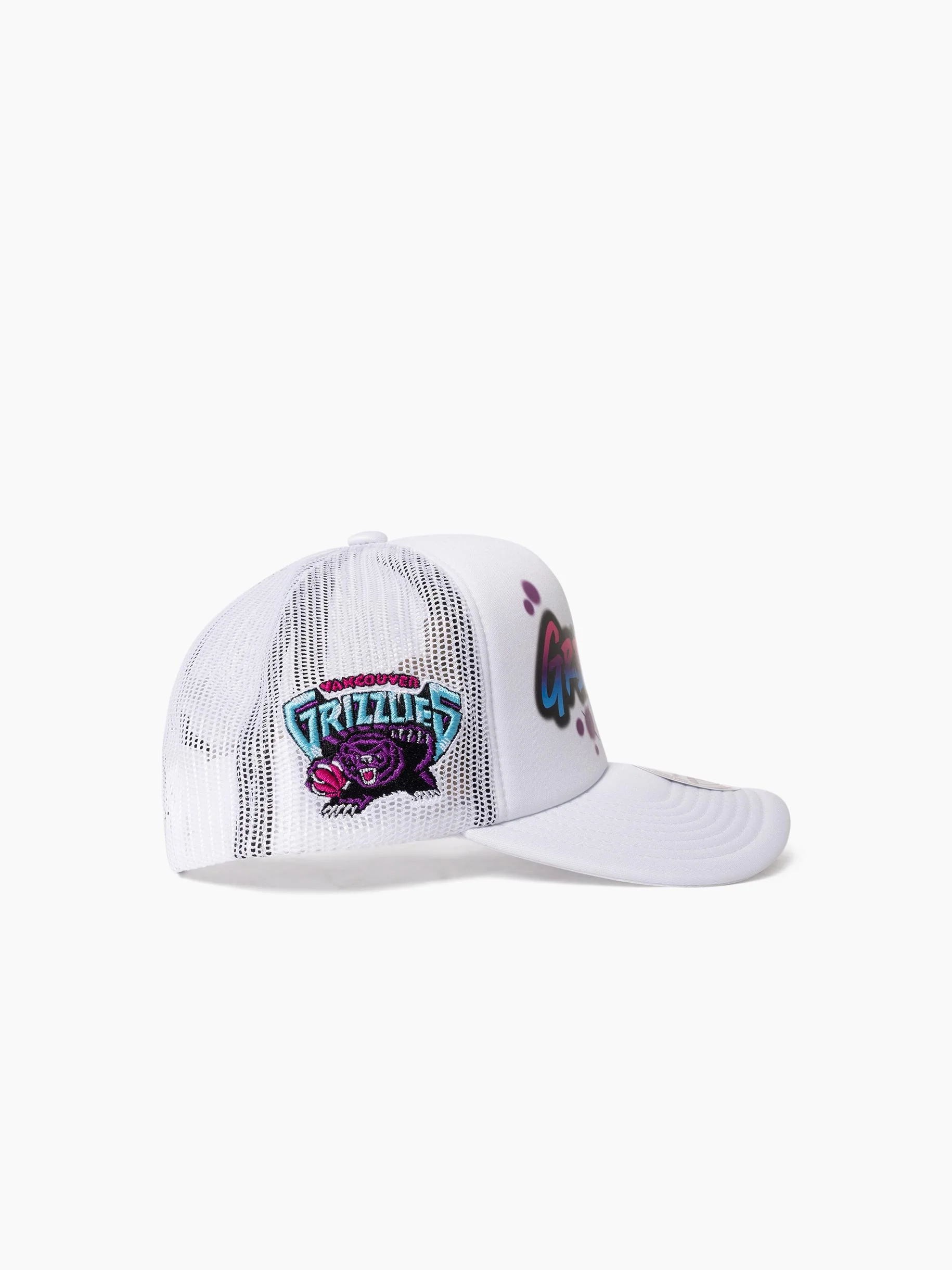 Vancouver Grizzlies Airbrush Script Trucker Cap - Image 4
