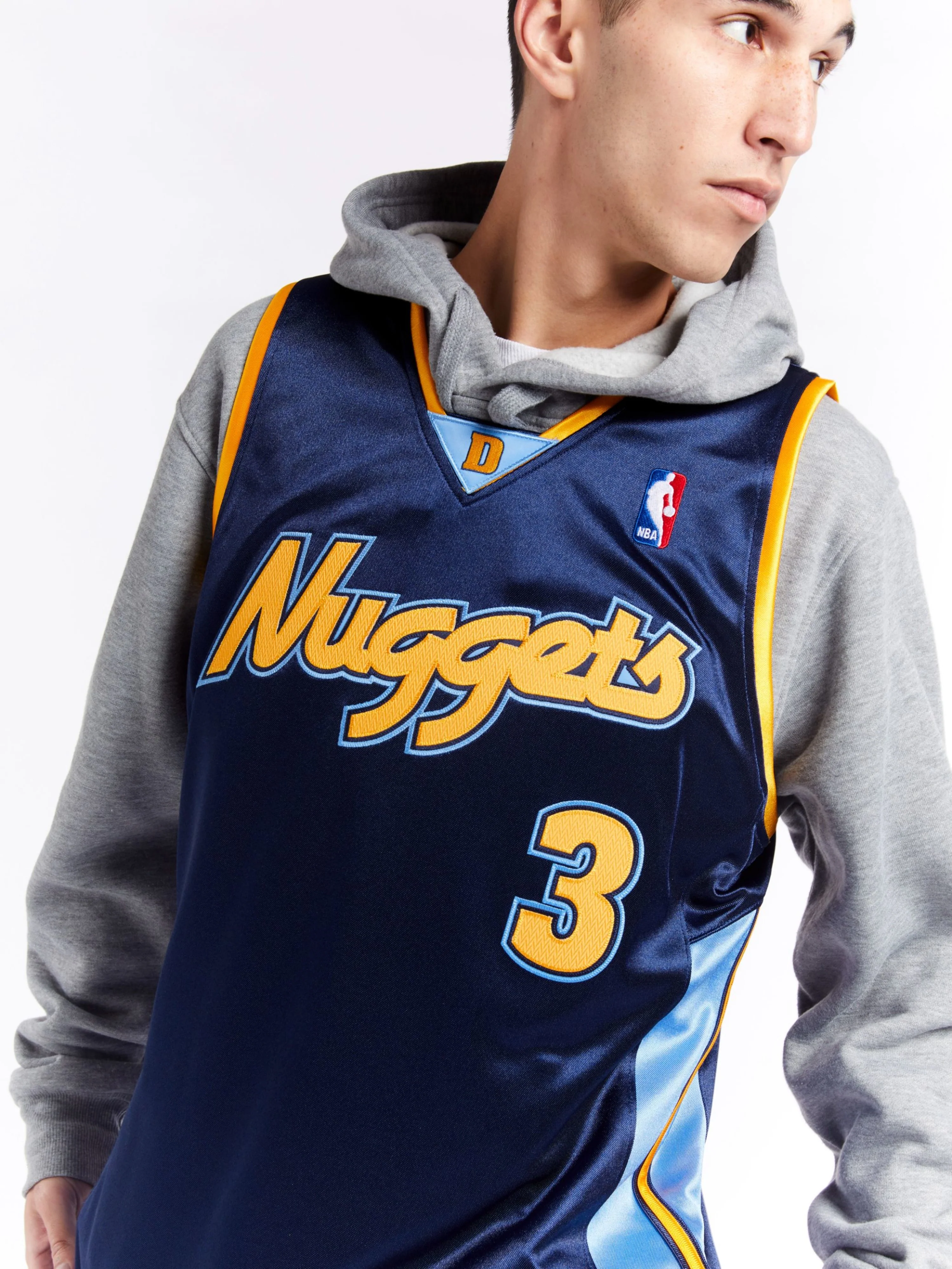 Allen Iverson 2006-07 Denver Nuggets Road Authentic Jersey - Image 3