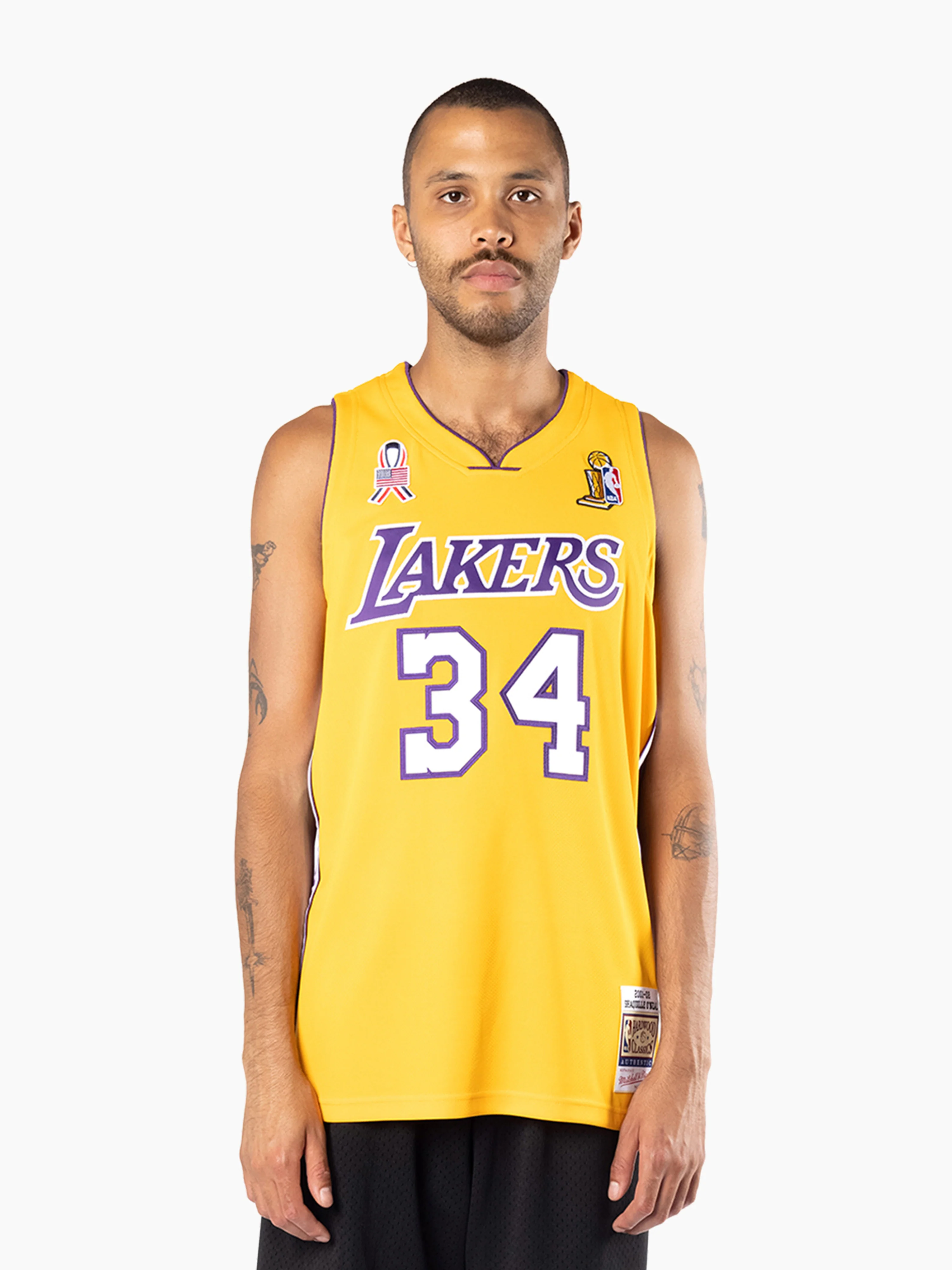 Shaquille O'Neal 2001-02 L.A Lakers Road Authentic Jersey