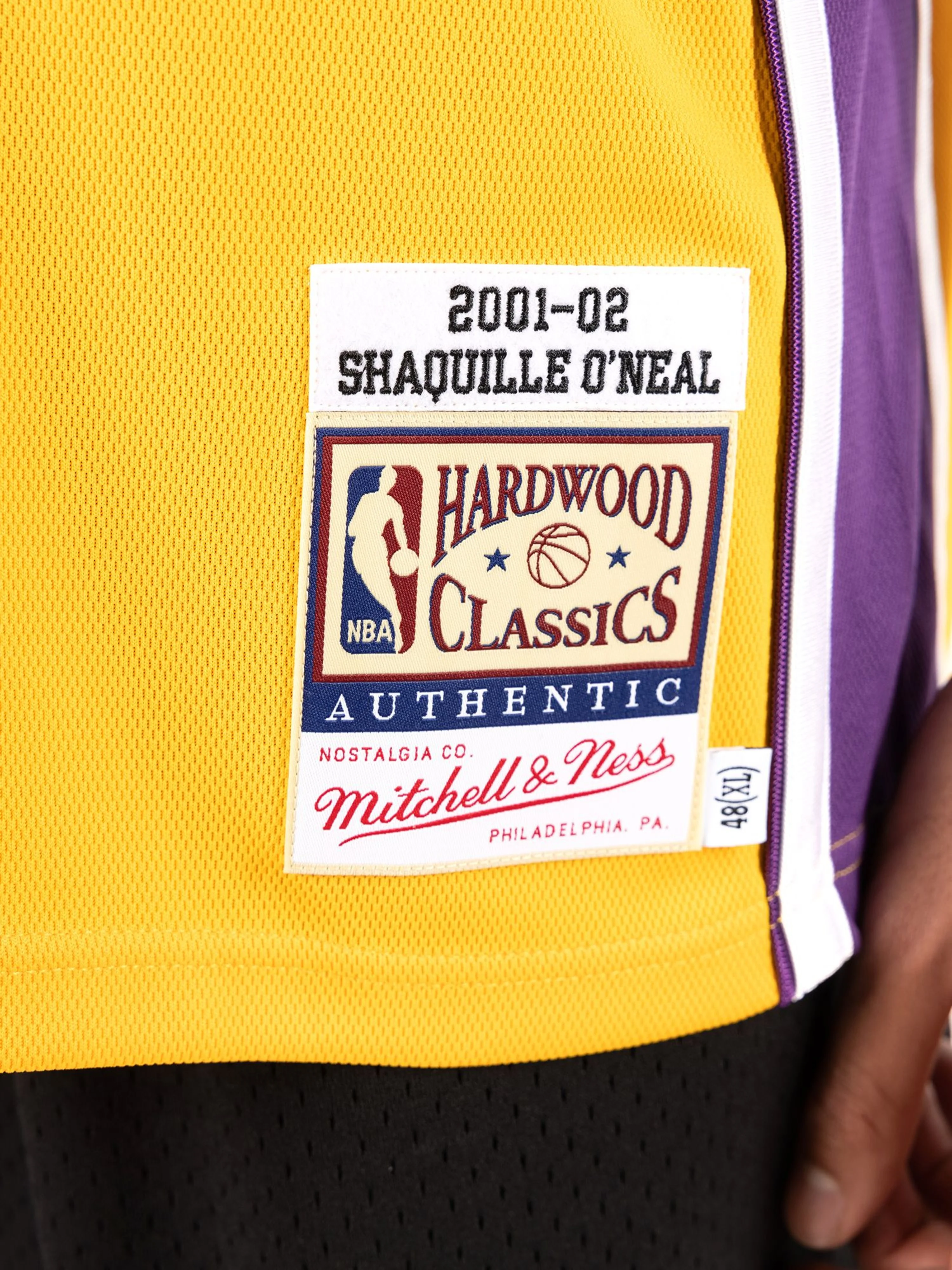 Shaquille O'Neal 2001-02 L.A Lakers Road Authentic Jersey - Image 4