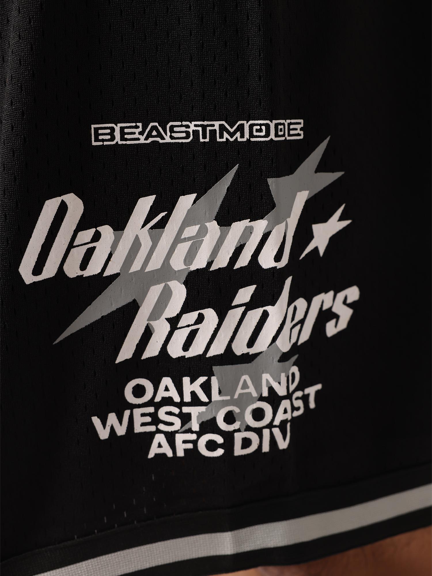Oakland Raiders Beastmode Mesh Shorts - Image 2