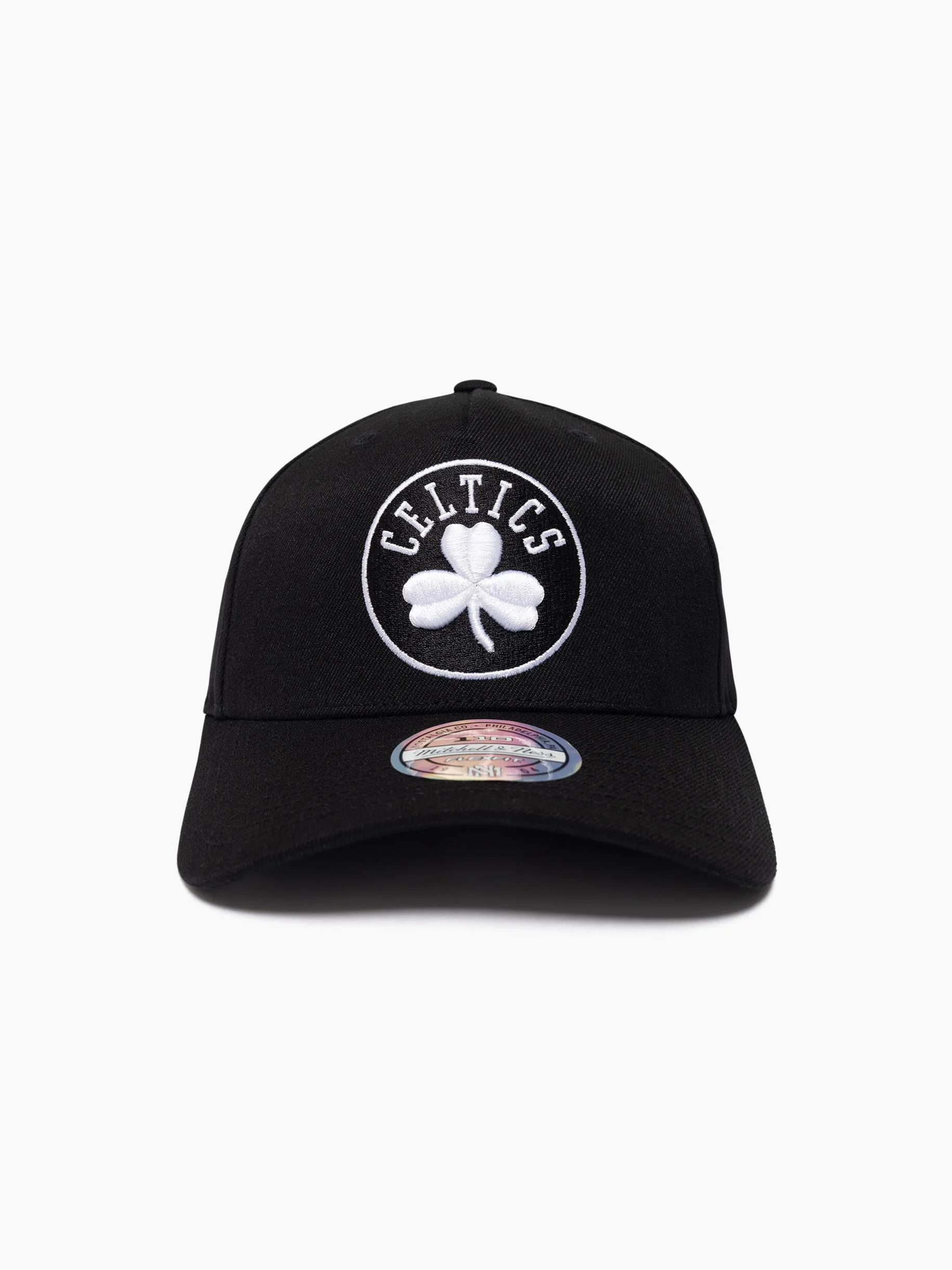 Boston Celtics Black & White Flex 110 Snapback