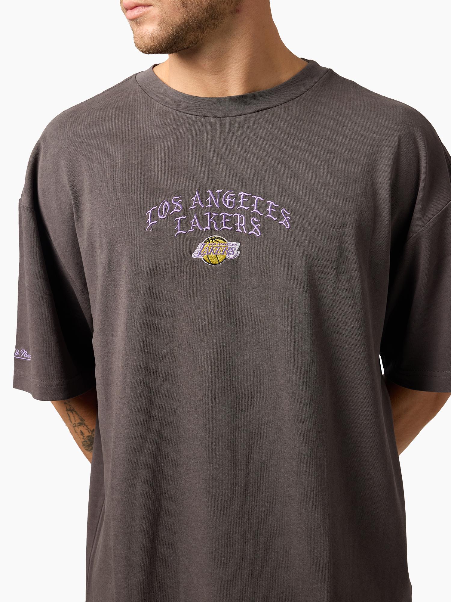 L.A Lakers Black Letter Champs Boxy Tee - Image 2
