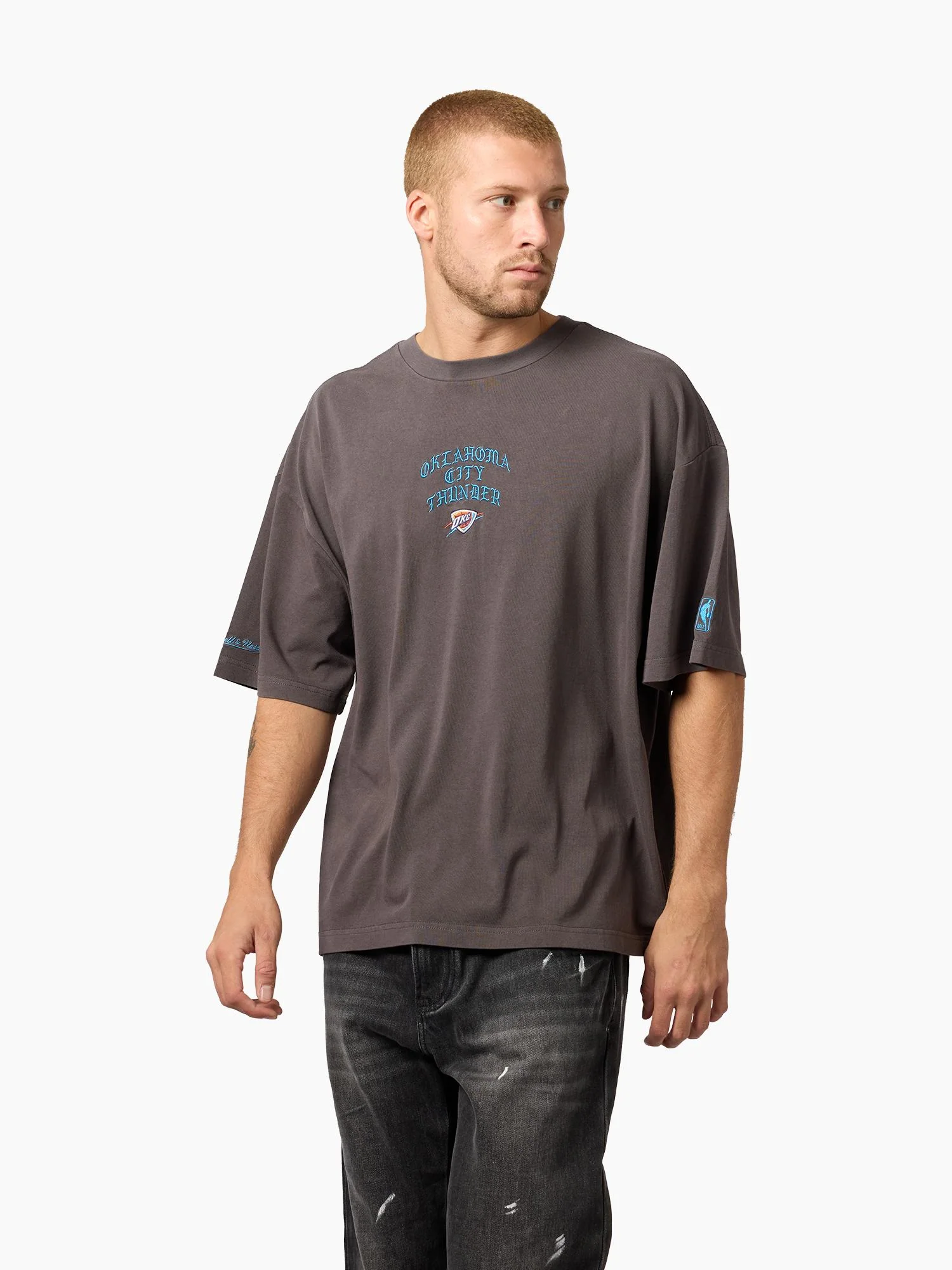 Oklahoma City Thunder Black Letter Champs Boxy Tee - Image 3
