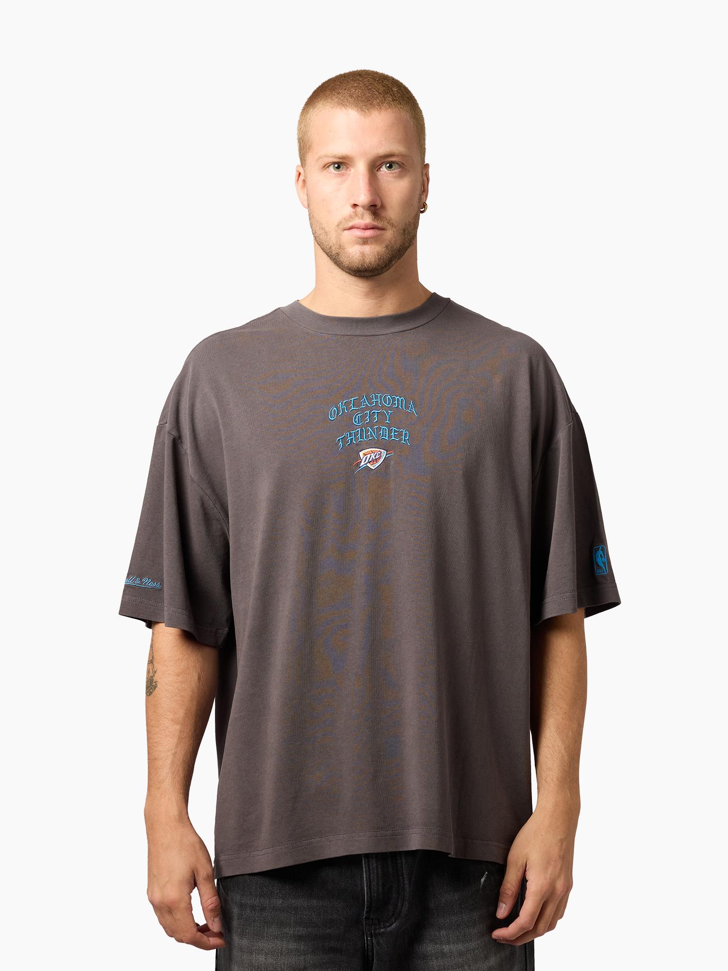 Oklahoma City Thunder Black Letter Champs Boxy Tee - Image 4