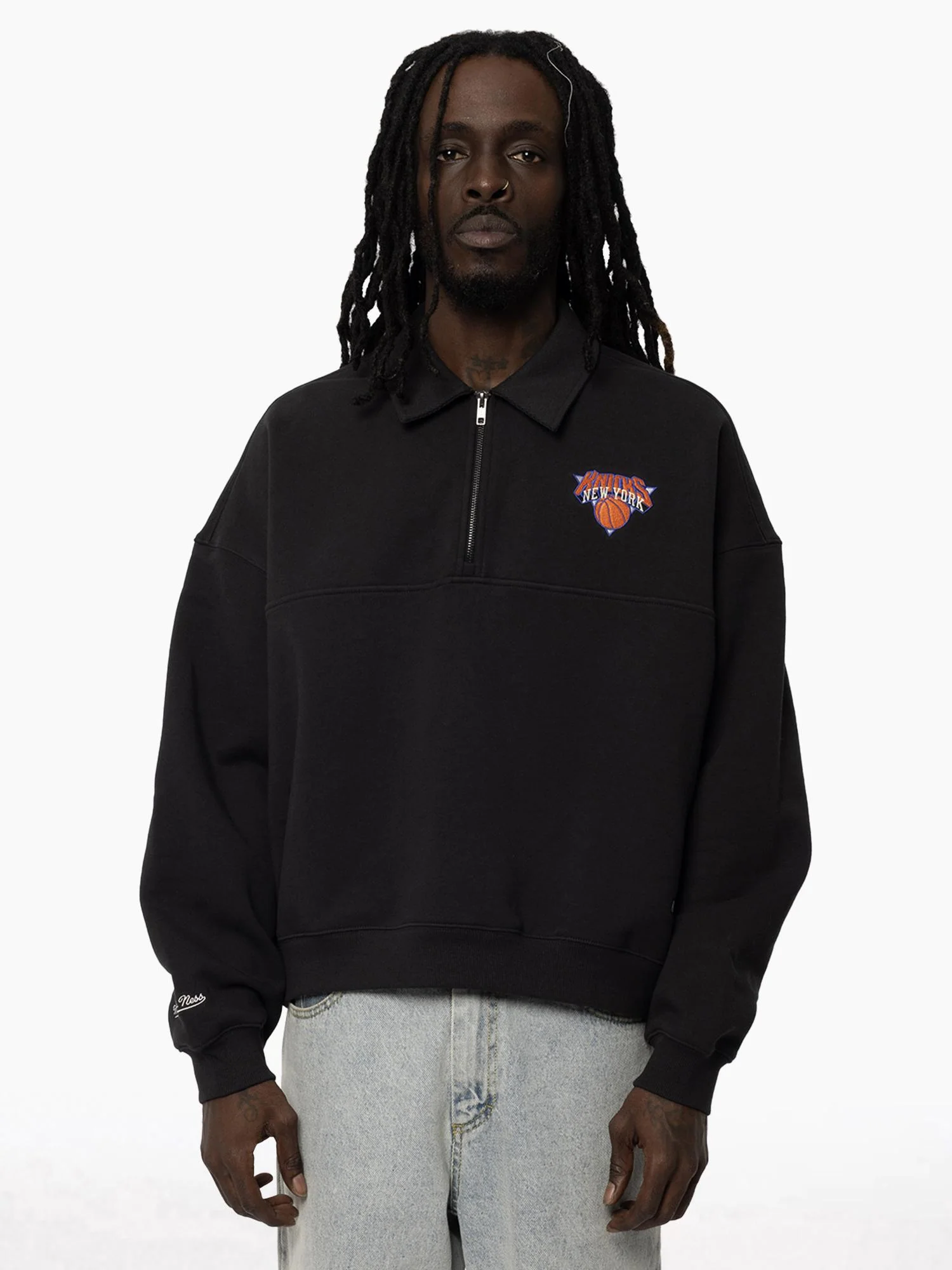New York Knicks Boxy 1/4 Zip Crew