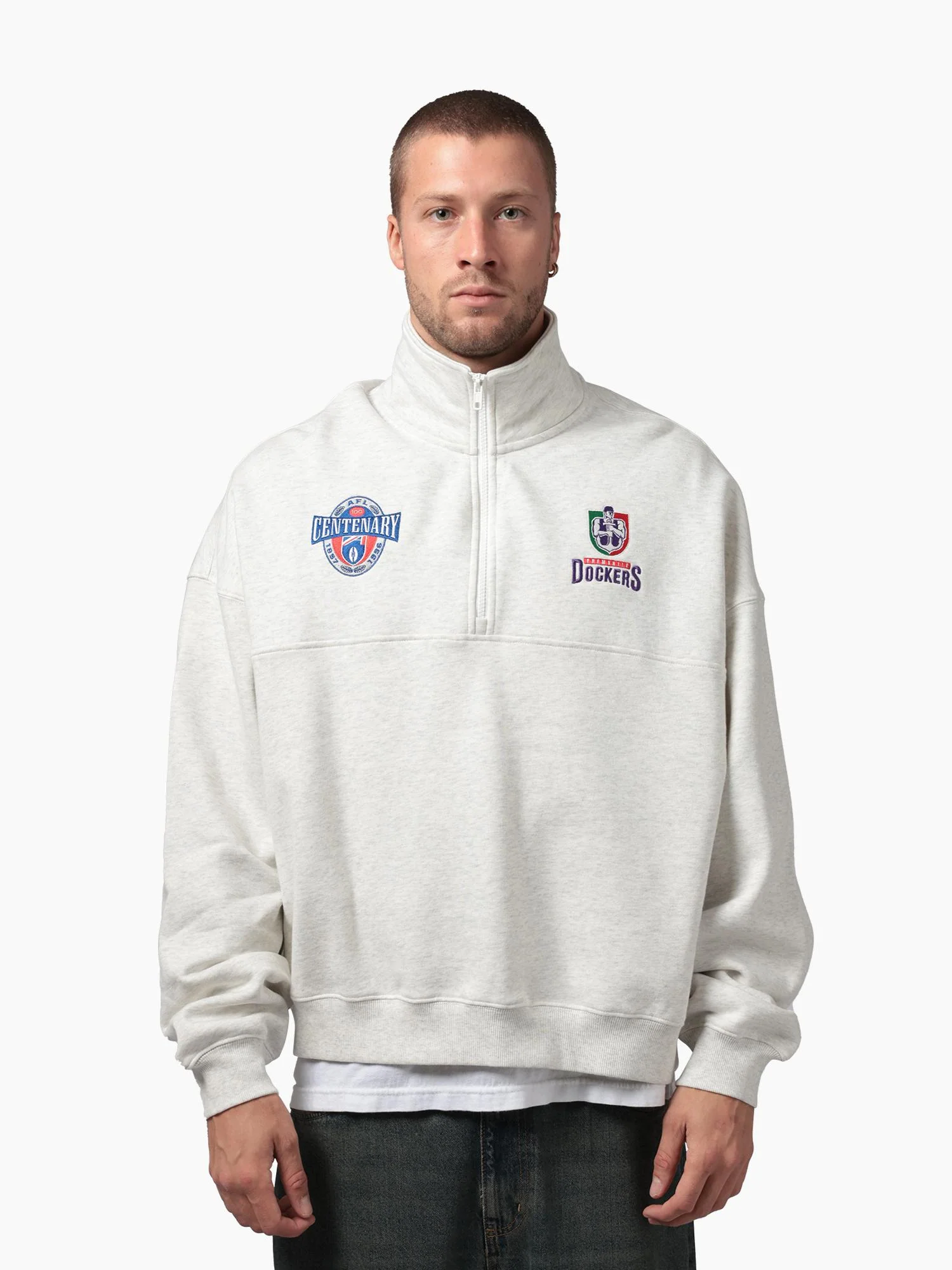 Fremantle Dockers Centenary 1/4 Zip Crew