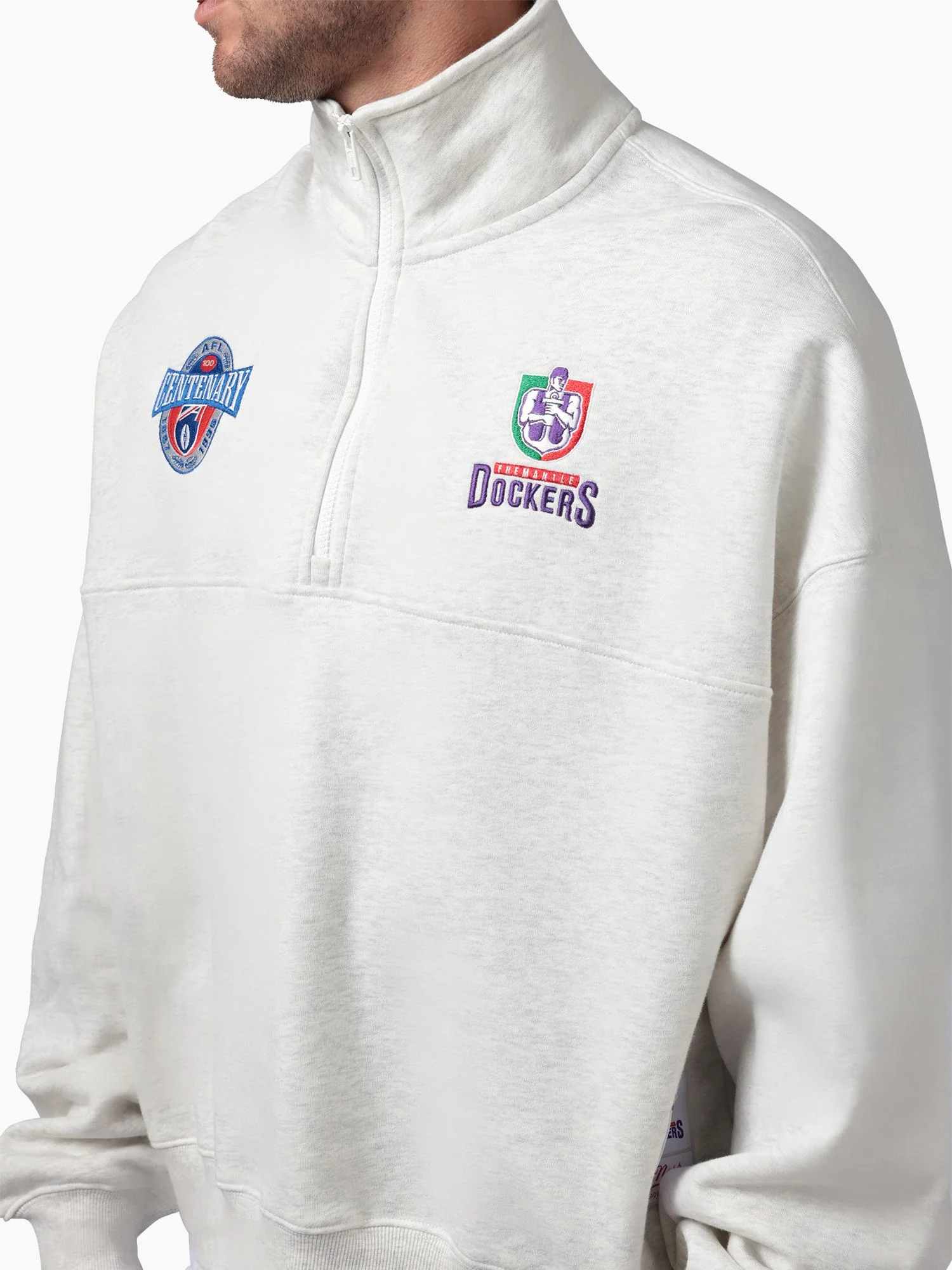 Fremantle Dockers Centenary 1/4 Zip Crew - Image 2