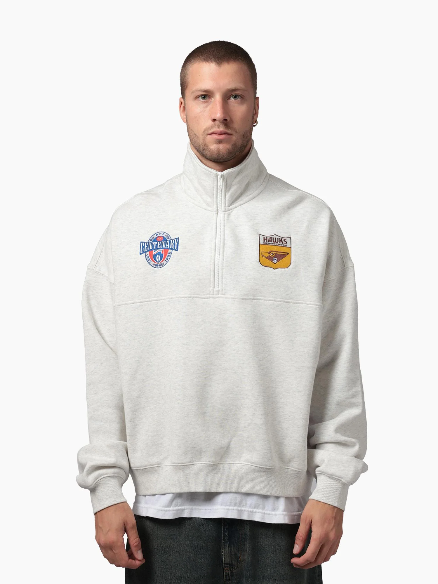 Hawthorn Hawks Centenary 1/4 Zip Crew