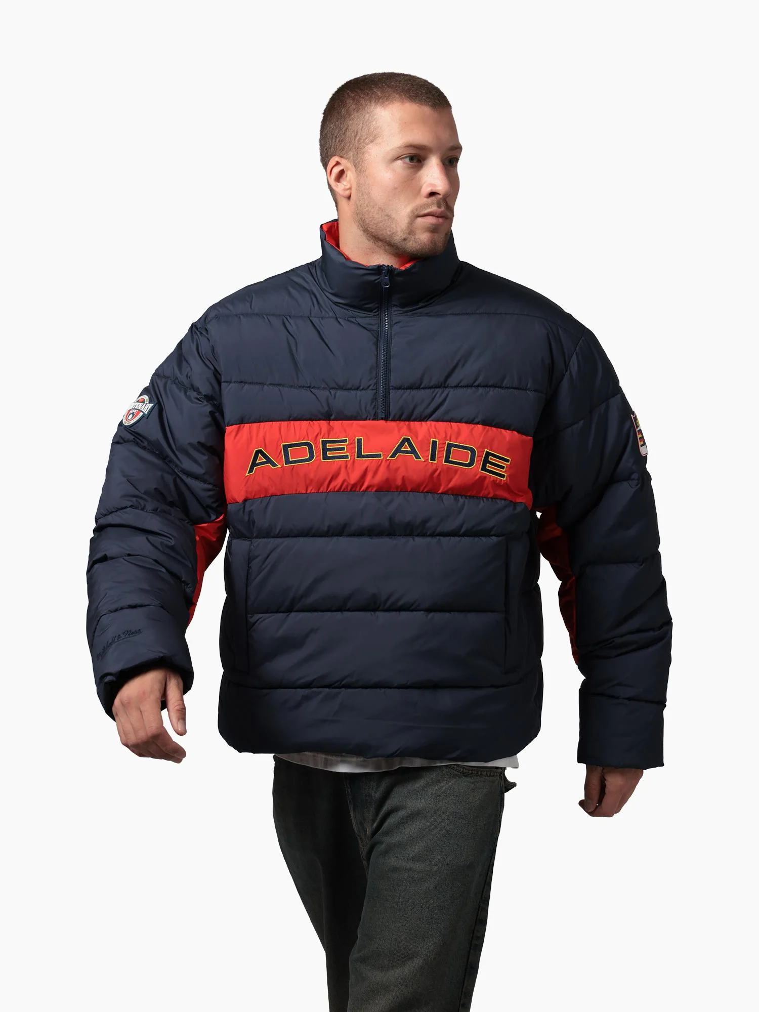 Adelaide Crows Centenary Panelled Puffer Jacket - Image 3