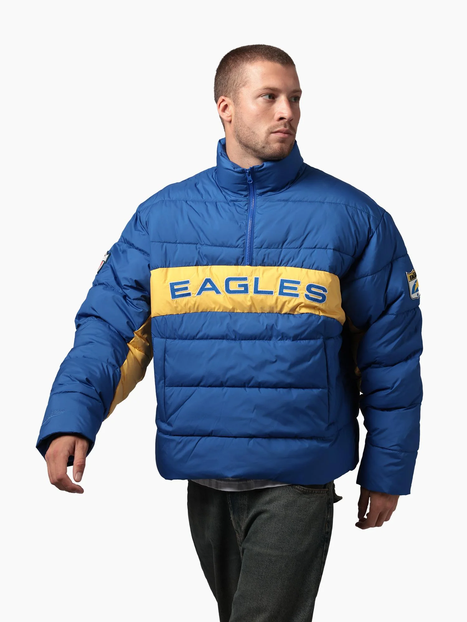 West Coast Eagles Centenary Panelled Puffer Jacket - Image 3
