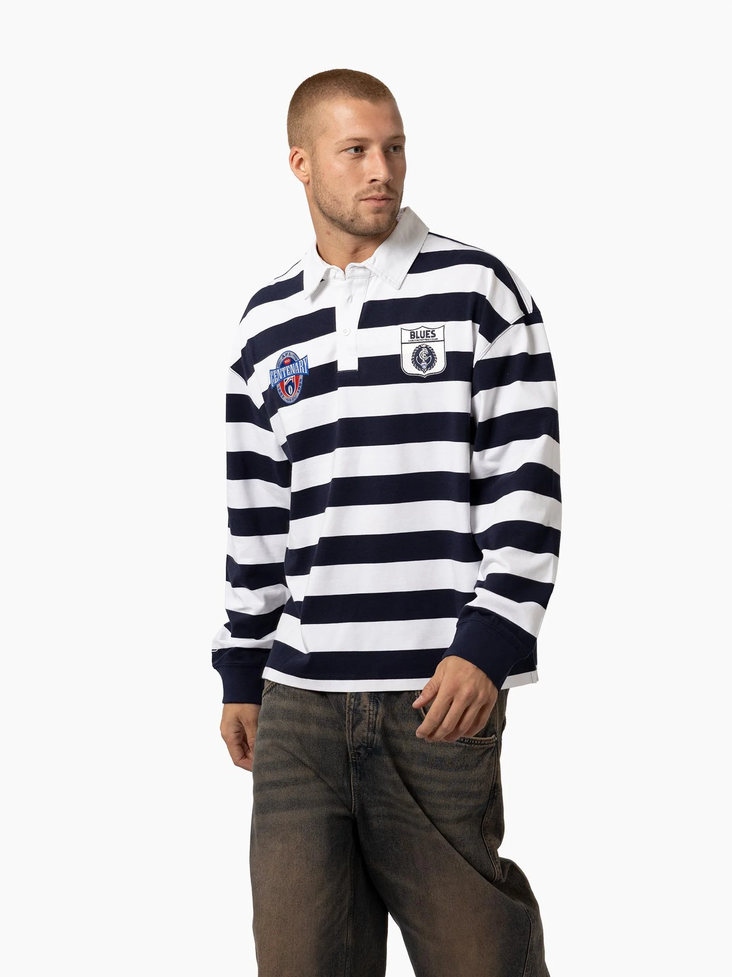 Carlton Blues 1996 Centenary Rugby Polo - Image 4