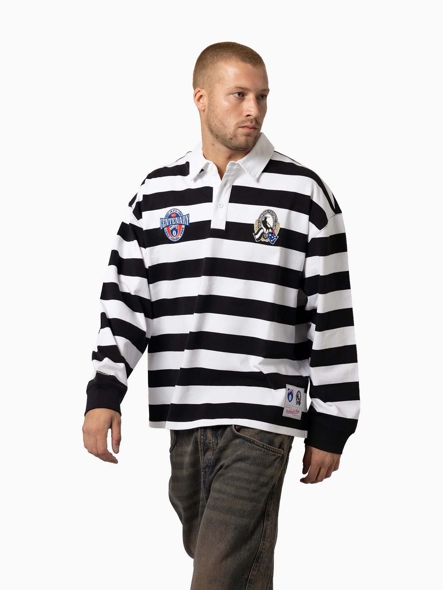 Collingwood Magpies 1996 Centenary Rugby Polo - Image 4