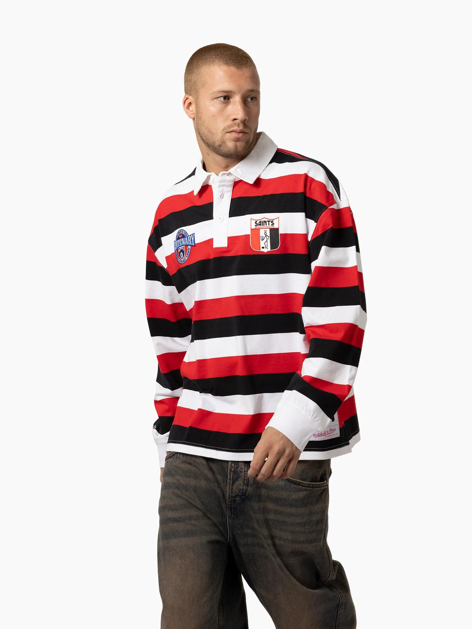 St Kilda Saints 1996 Centenary Rugby Polo - Image 4