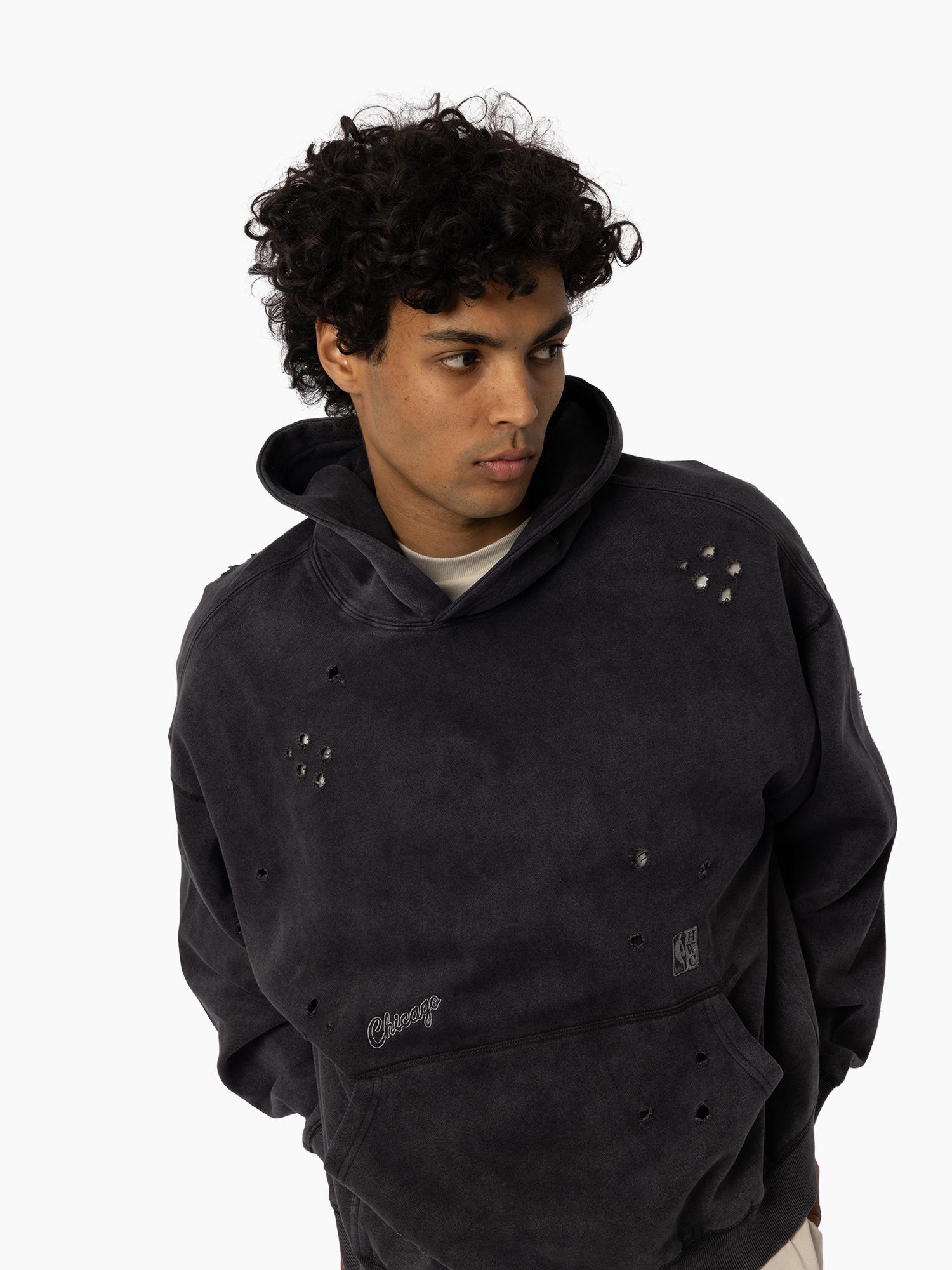 Chicago Bulls Chrome Logo Hoodie - Image 2