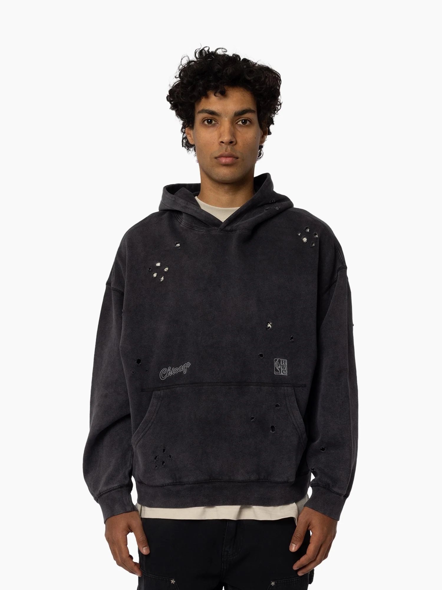 Chicago Bulls Chrome Logo Hoodie - Image 3
