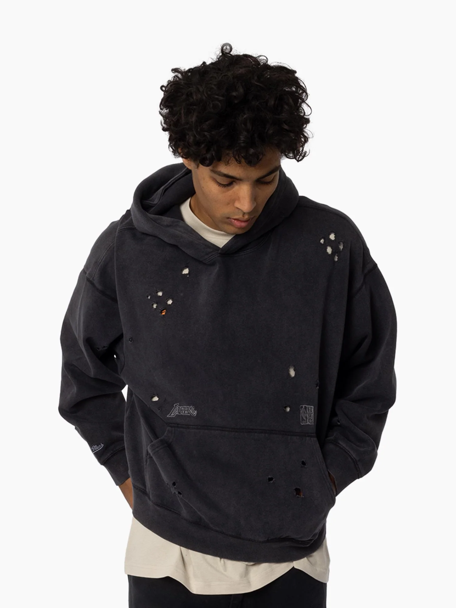 L.A Lakers Chrome Logo Hoodie - Image 2