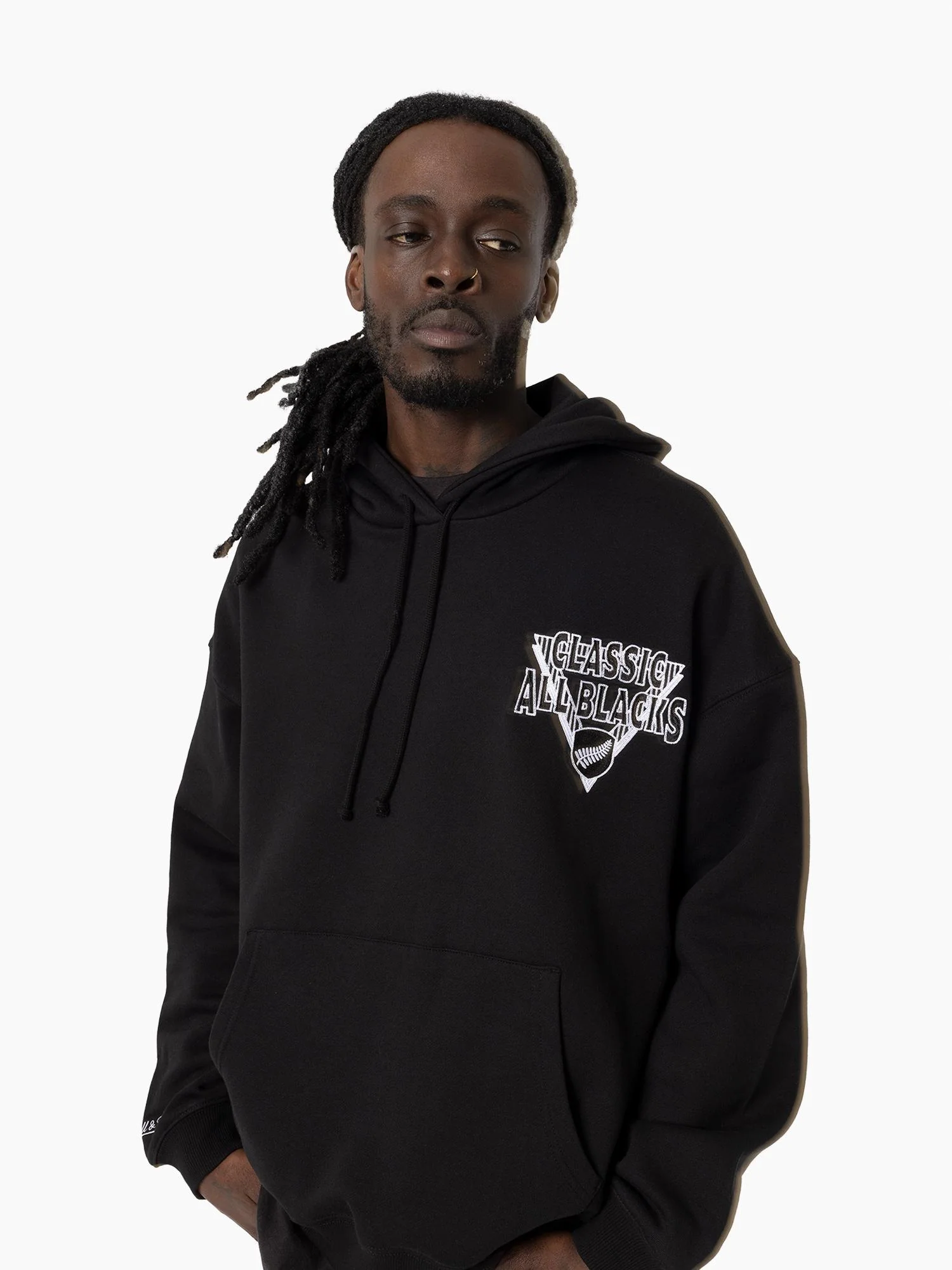 Classic All Blacks Silver Fern Hoodie - Image 2
