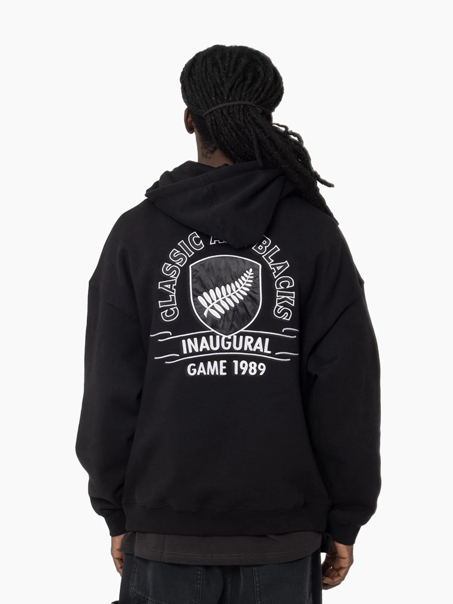 Classic All Blacks Silver Fern Hoodie - Image 4