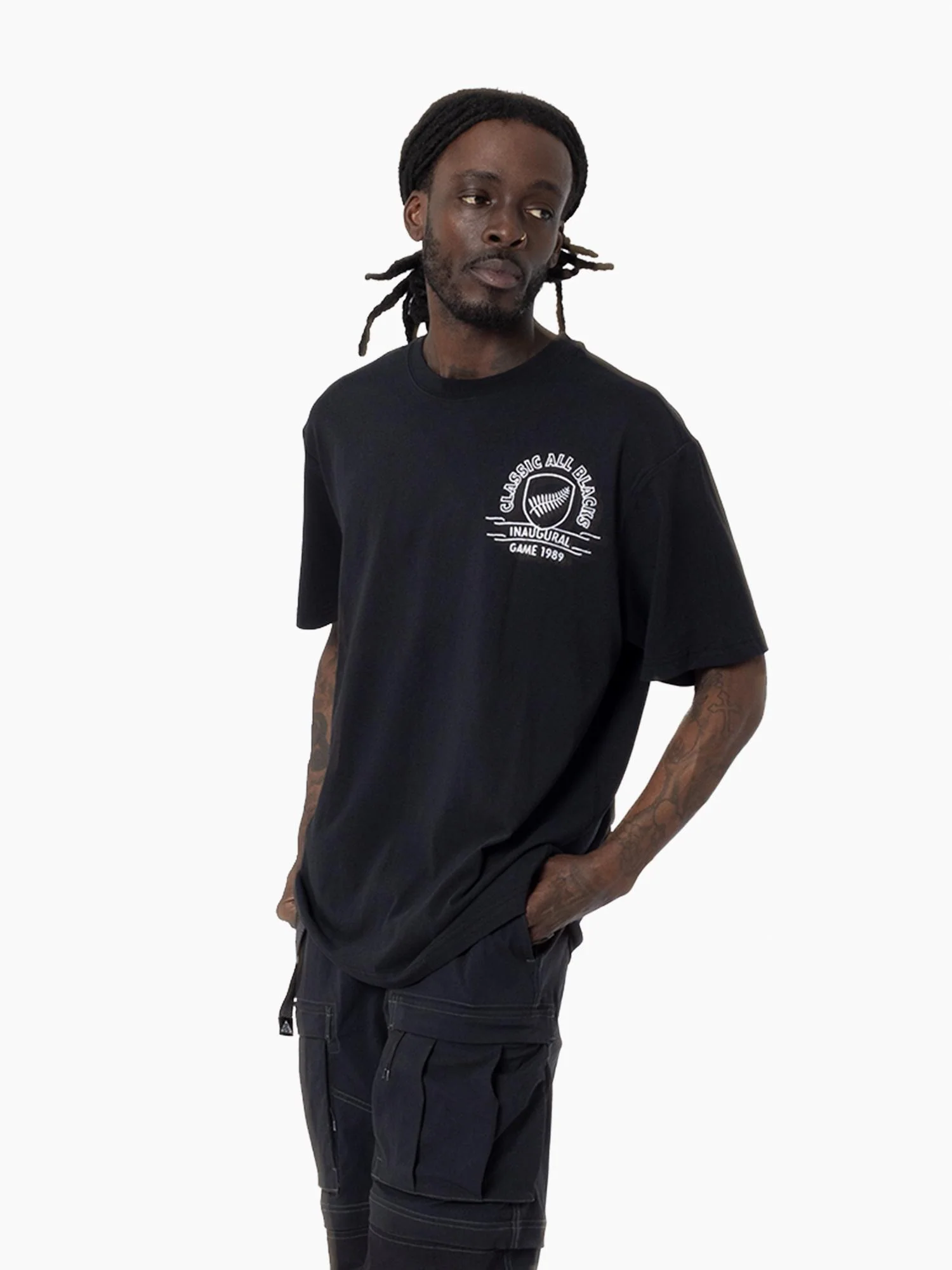 Classic All Blacks Silver Fern Tee - Image 5