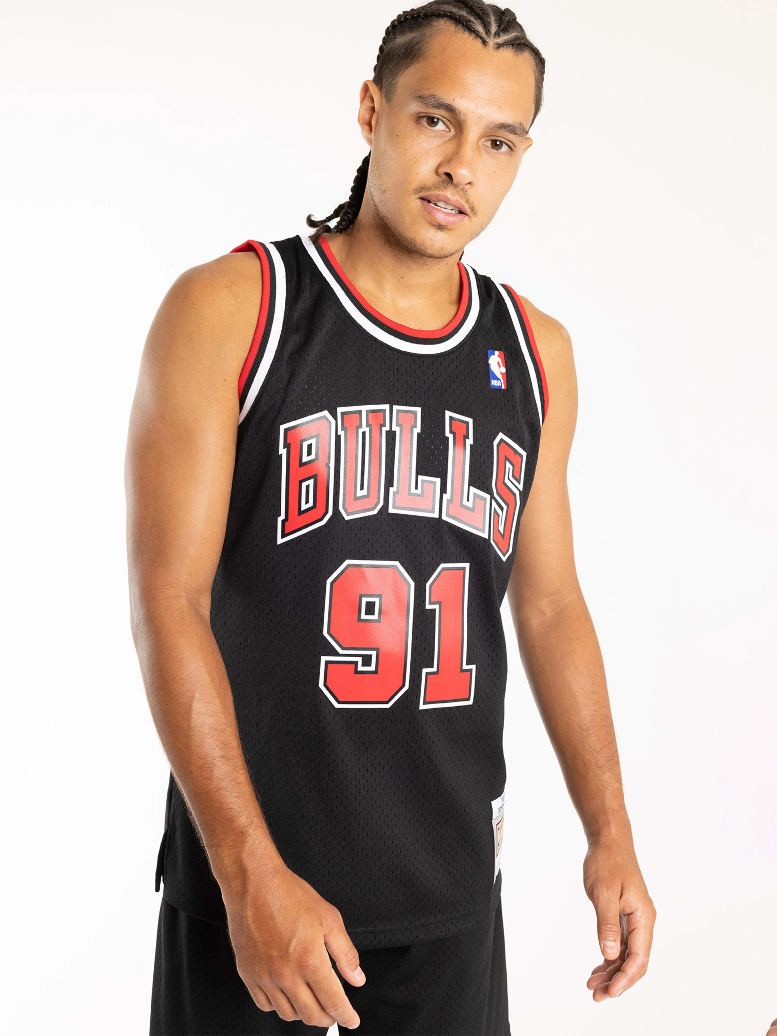 Dennis Rodman 1997-98 Chicago Bulls Road Swingman Jersey - Image 3