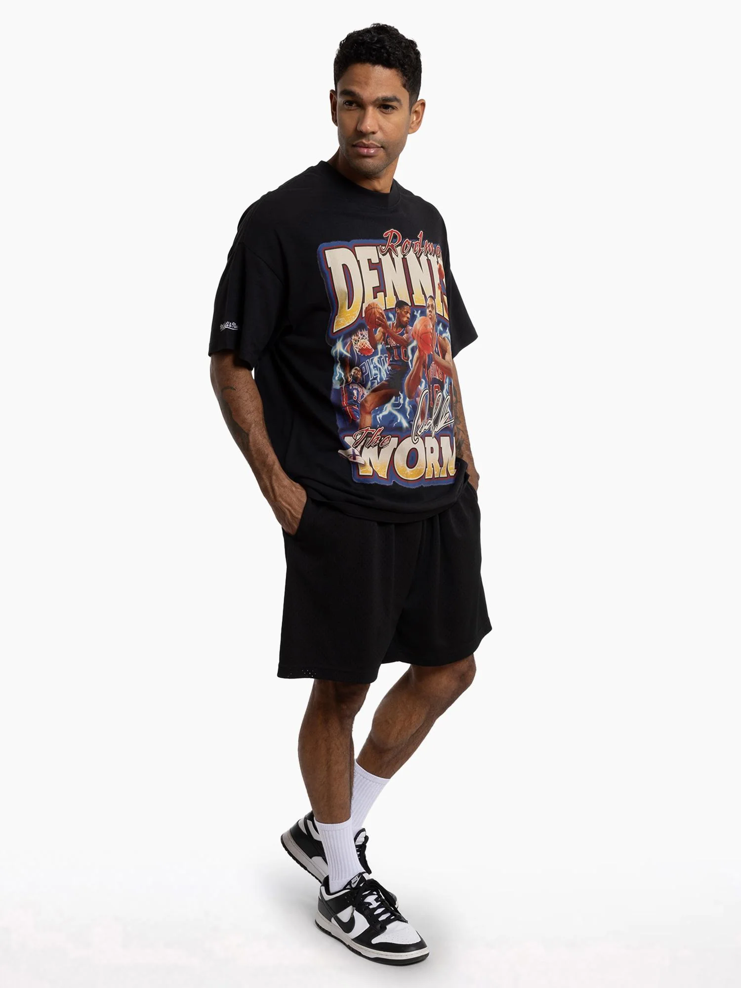 Dennis Rodman Detroit Pistons Draft Rookie Season Tee - Image 3