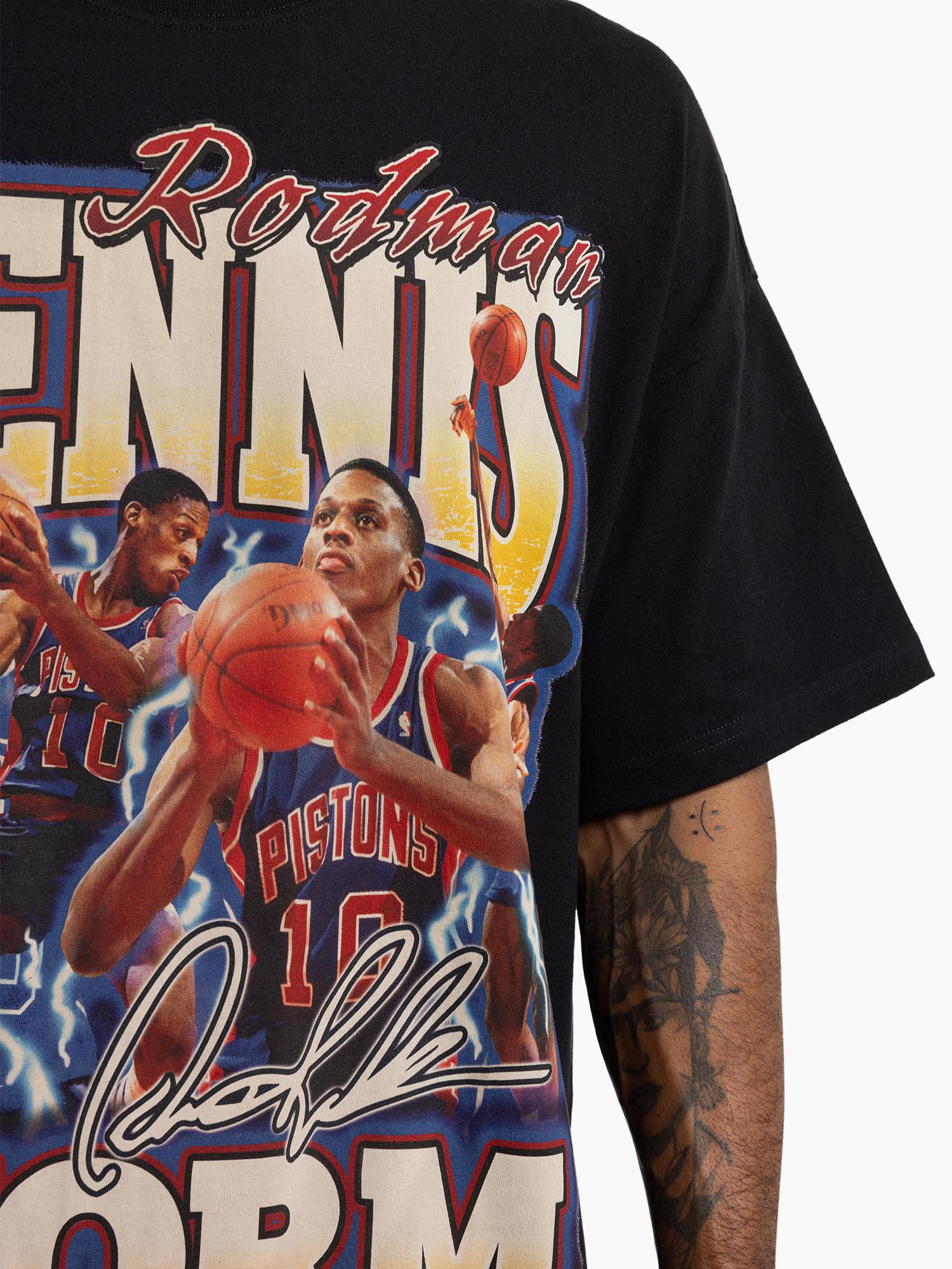 Dennis Rodman Detroit Pistons Draft Rookie Season Tee - Image 4
