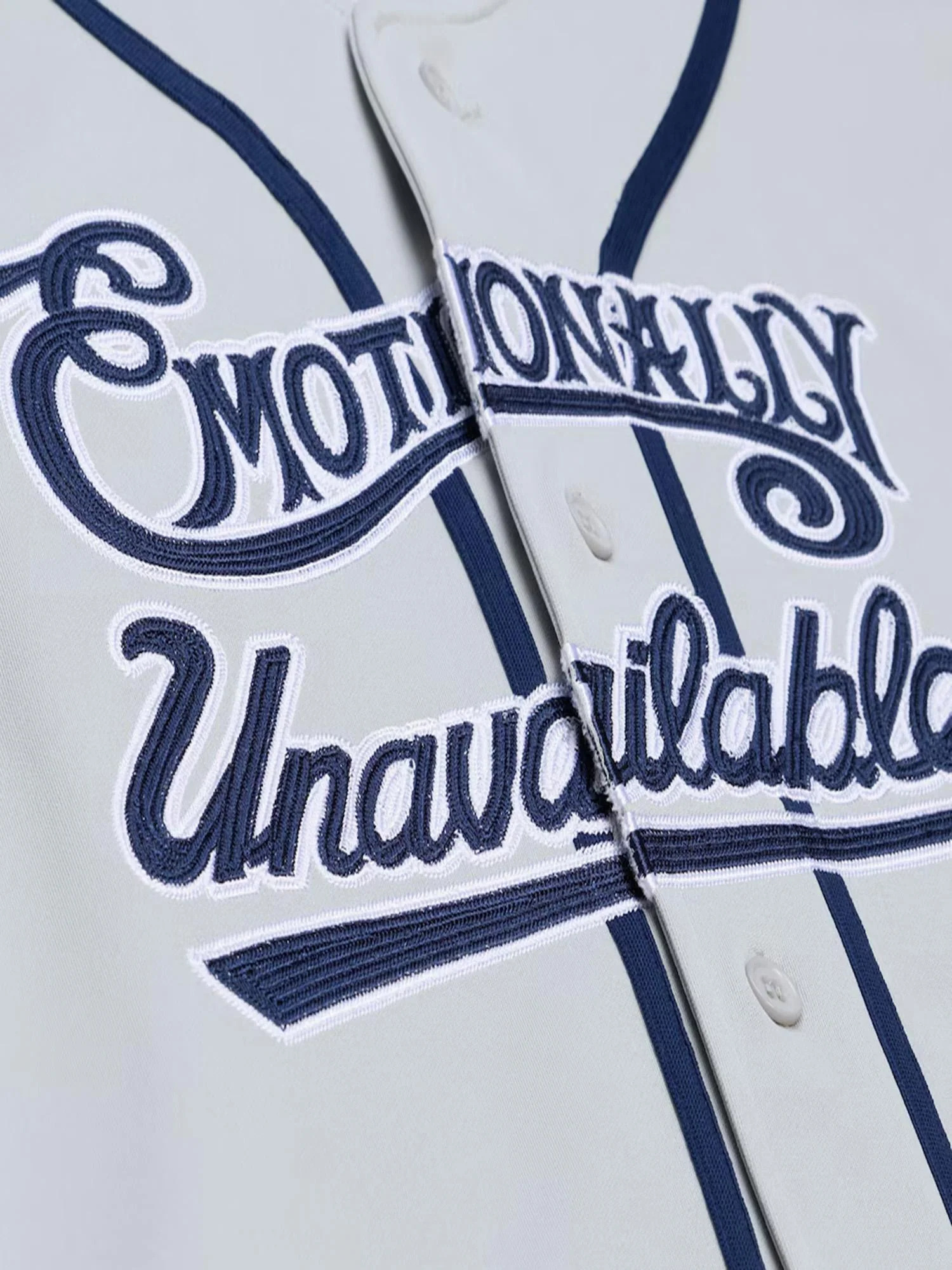 Emotionally Unavailable x Mitchell & Ness Baseball Jersey - Image 3