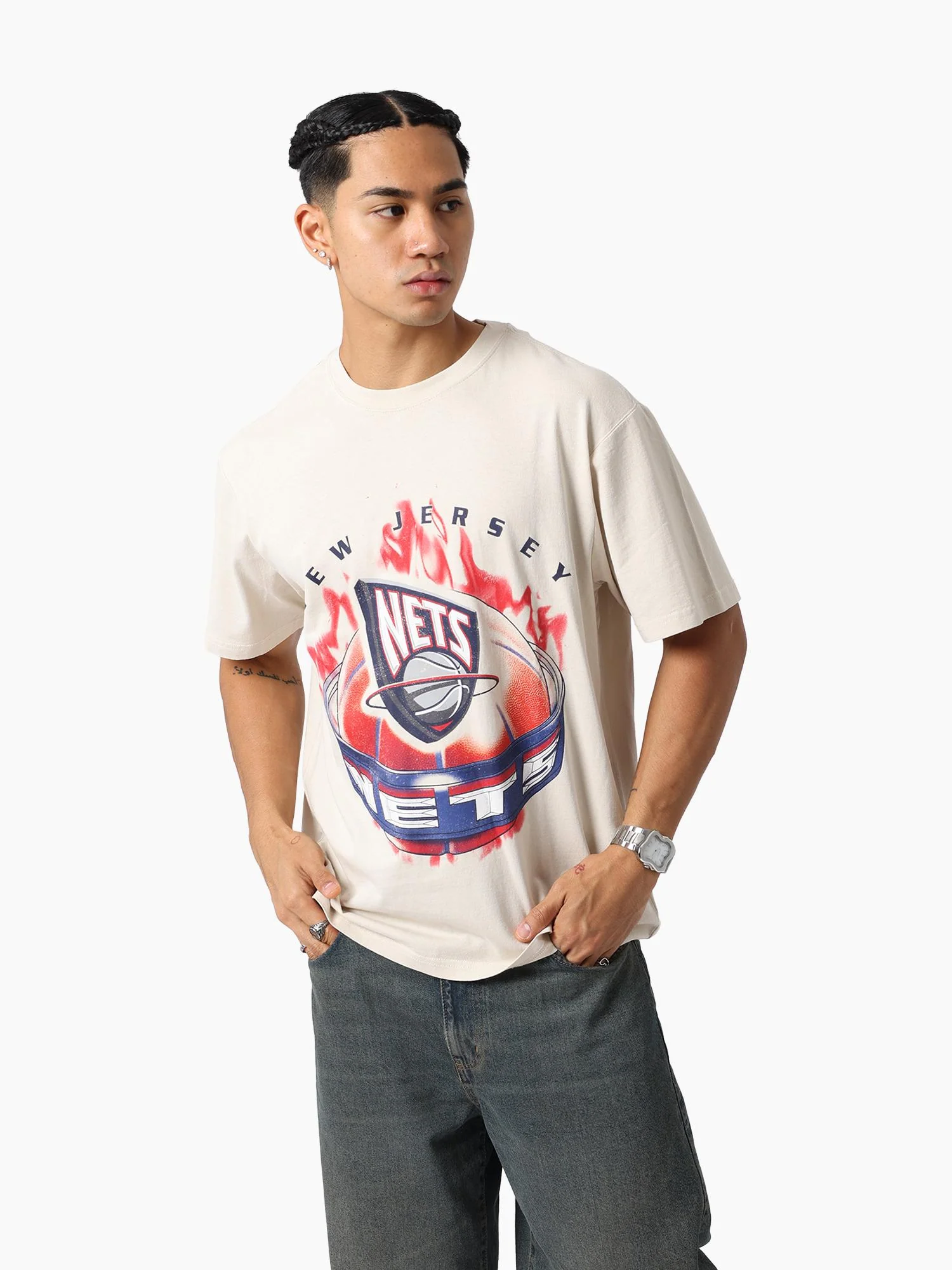 New Jersey Nets Flame Tee - Image 2