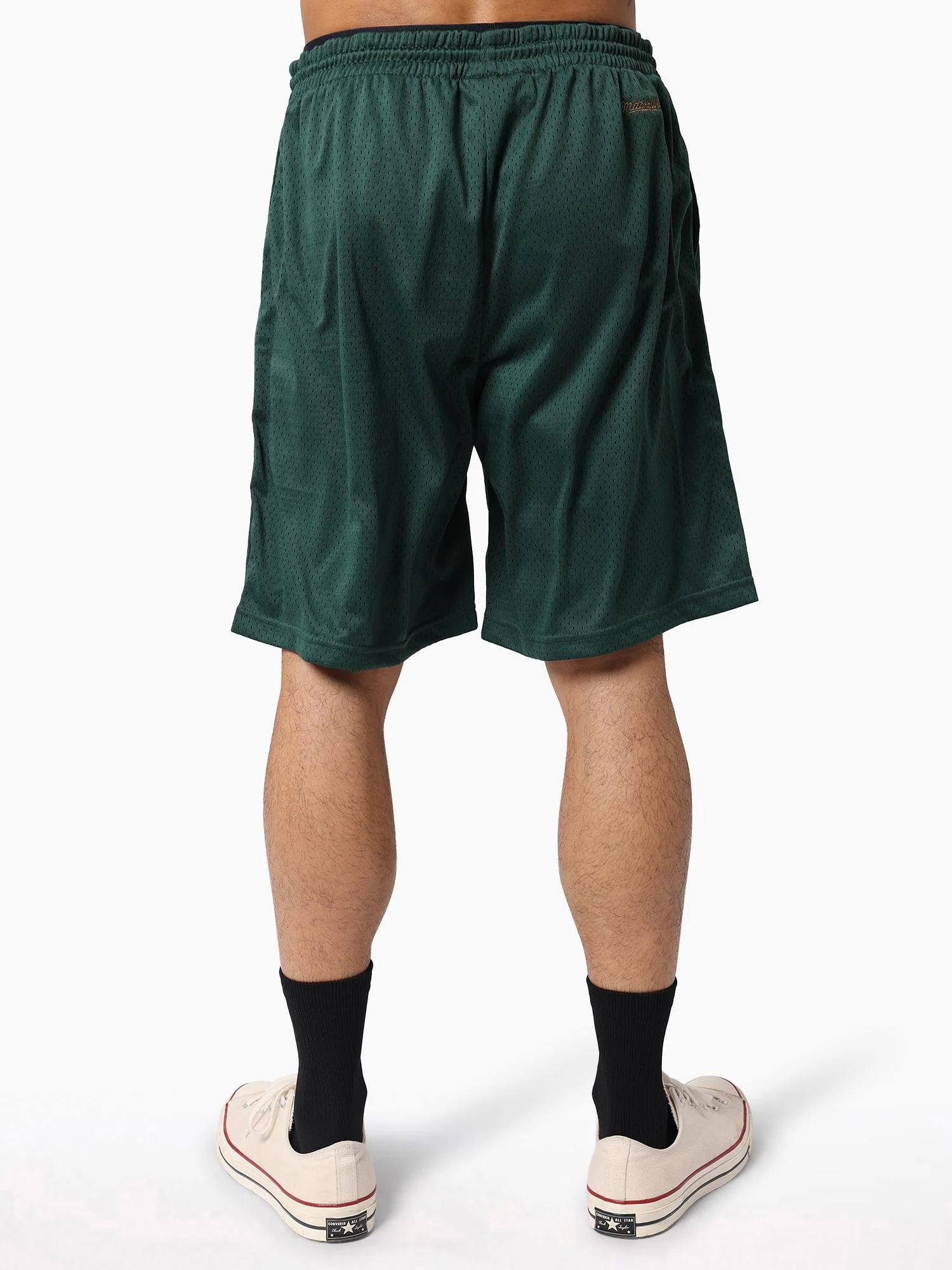 Boston Celtics Golden Mesh Shorts - Image 4