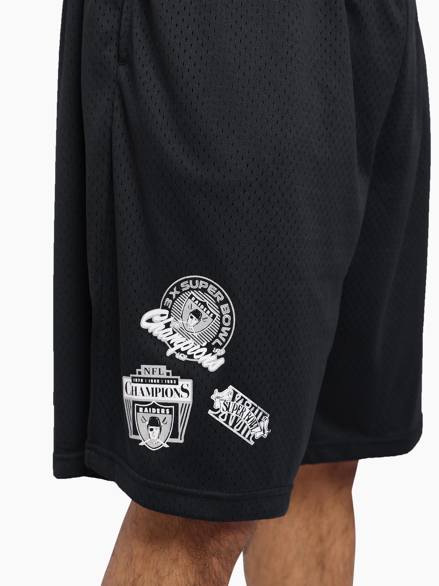Los Angeles Raiders  Golden Mesh Shorts - Image 2