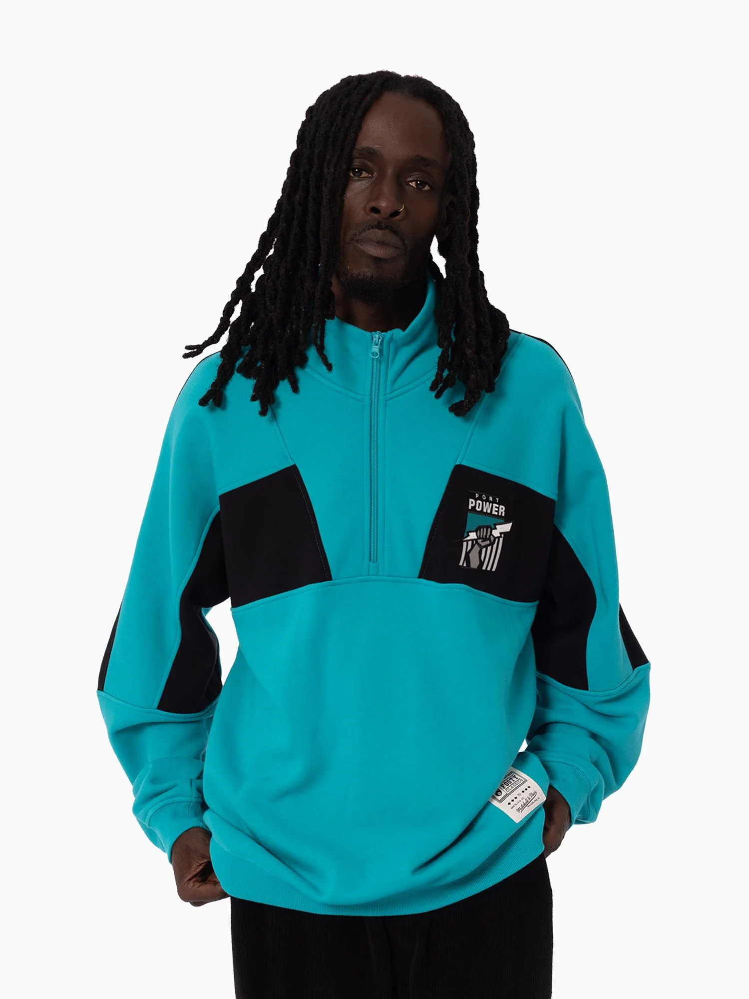 Port Adelaide Power Half Time Half Zip Crew - Image 3