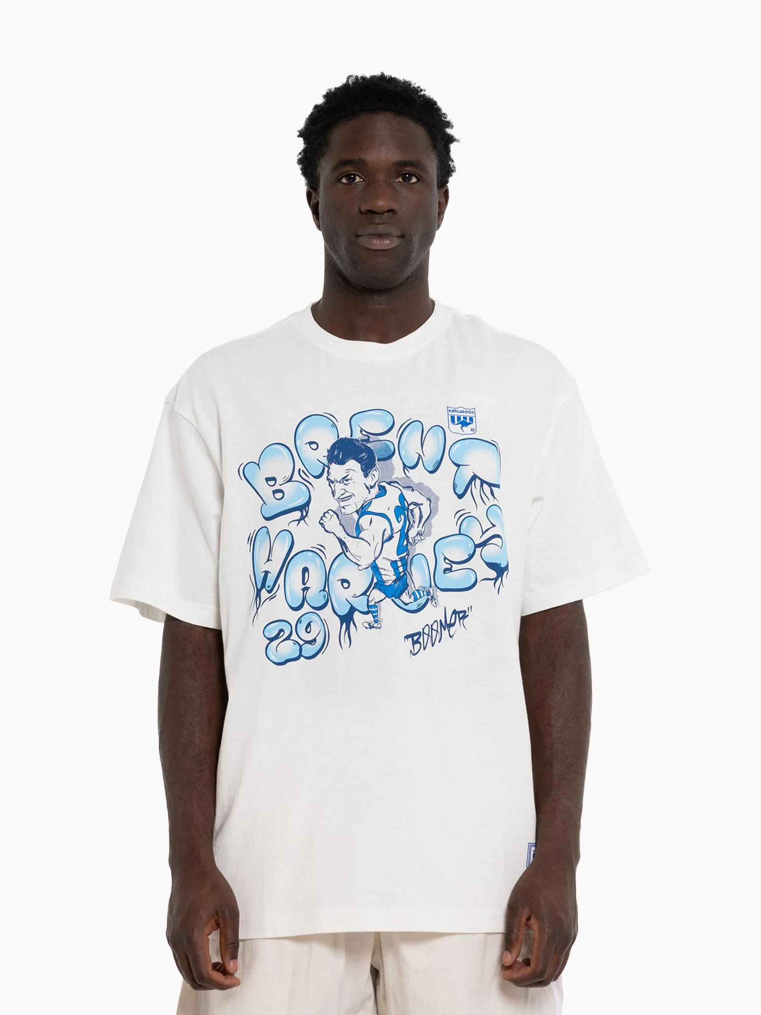 North Melbourne Kangaroos Brent Harvey Caricature Tee