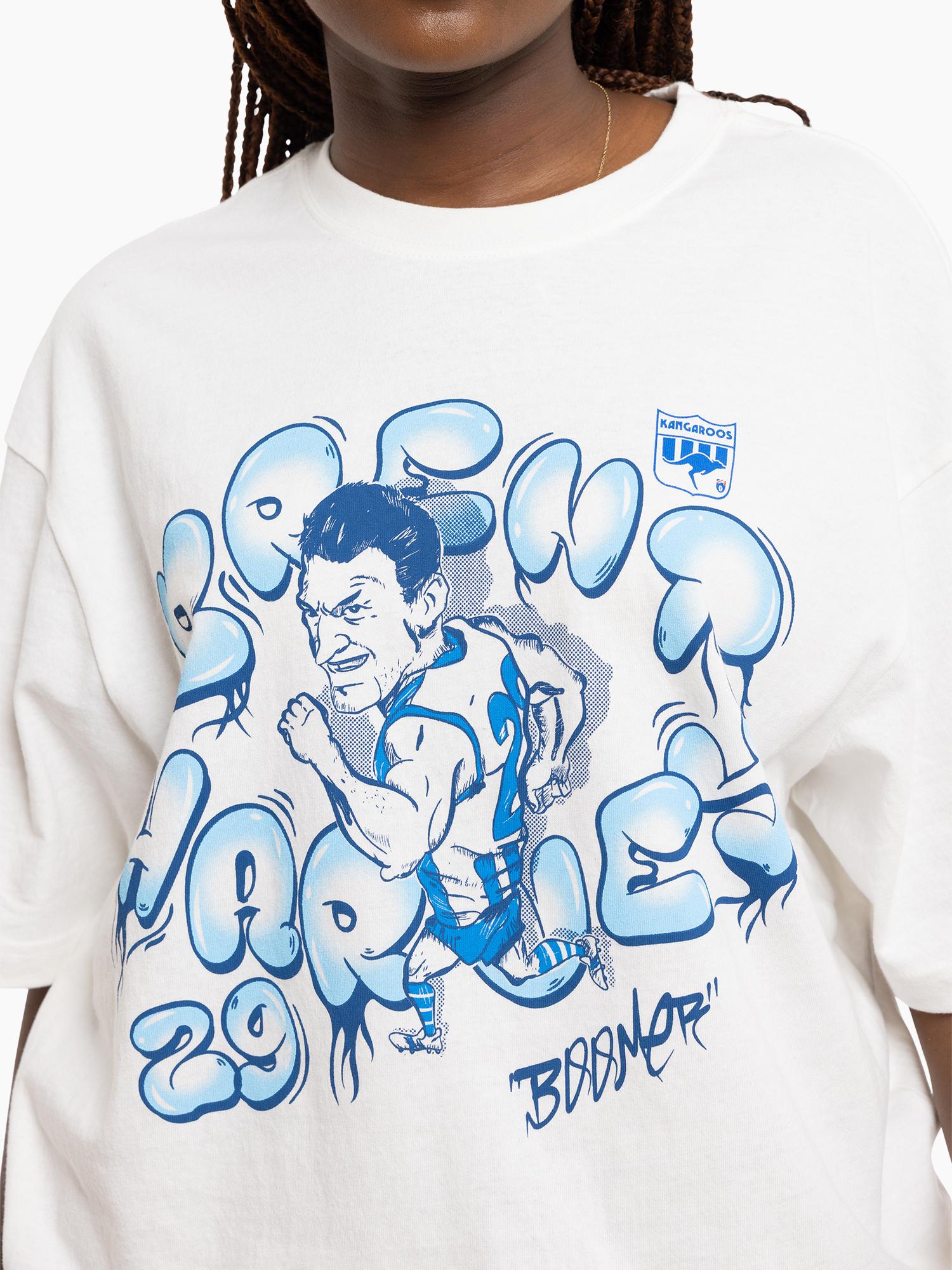 North Melbourne Kangaroos Brent Harvey Caricature Tee - Image 7