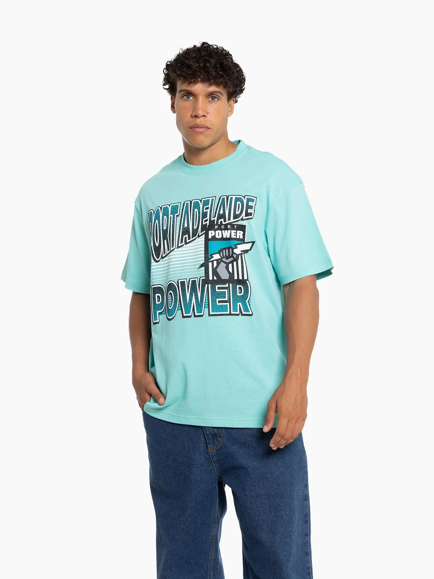 Port Adelaide Power Inline Stack Tee - Image 5