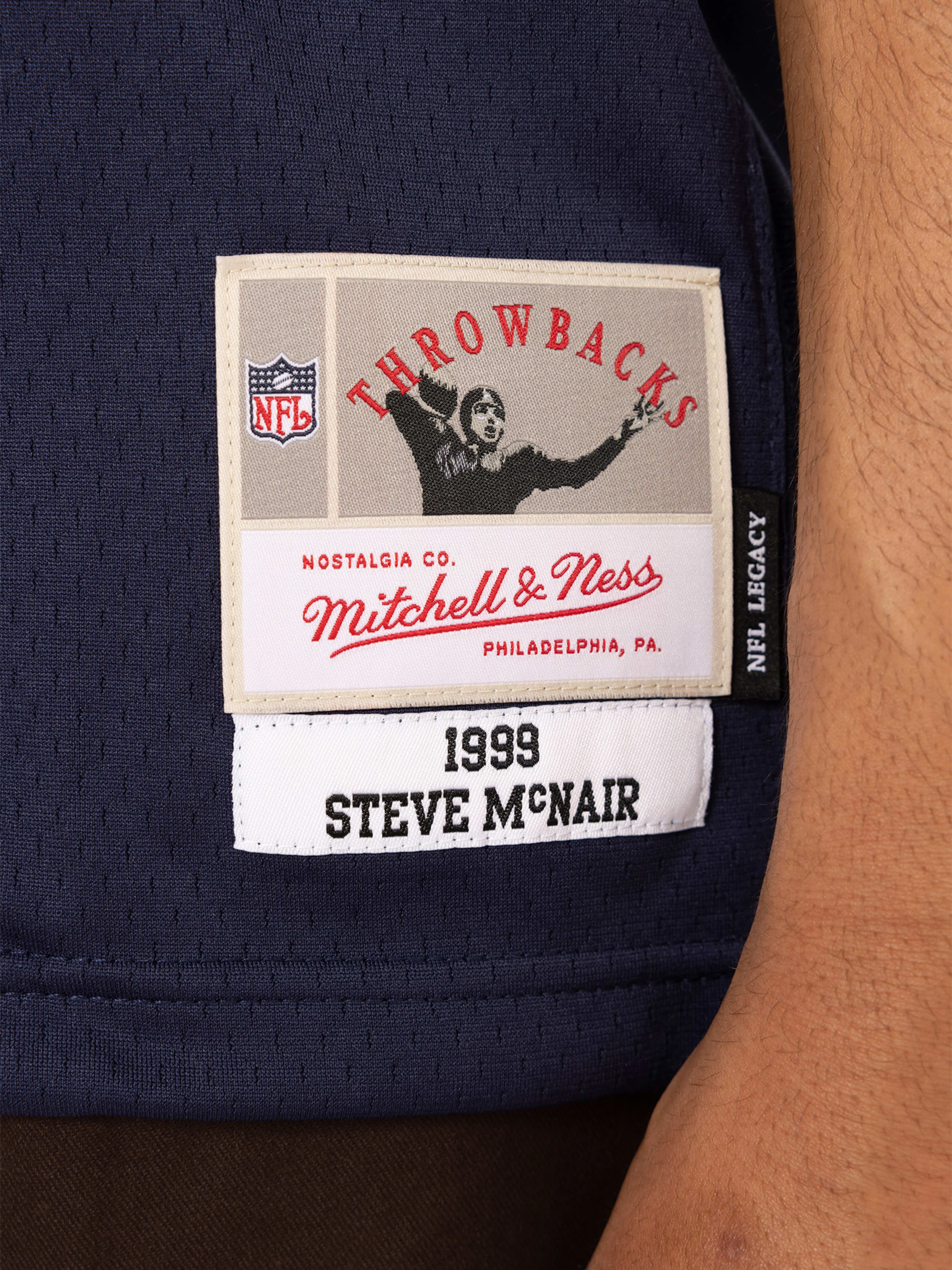 Steve McNair 1999 Tennessee Titans Home Legacy Jersey - Image 4