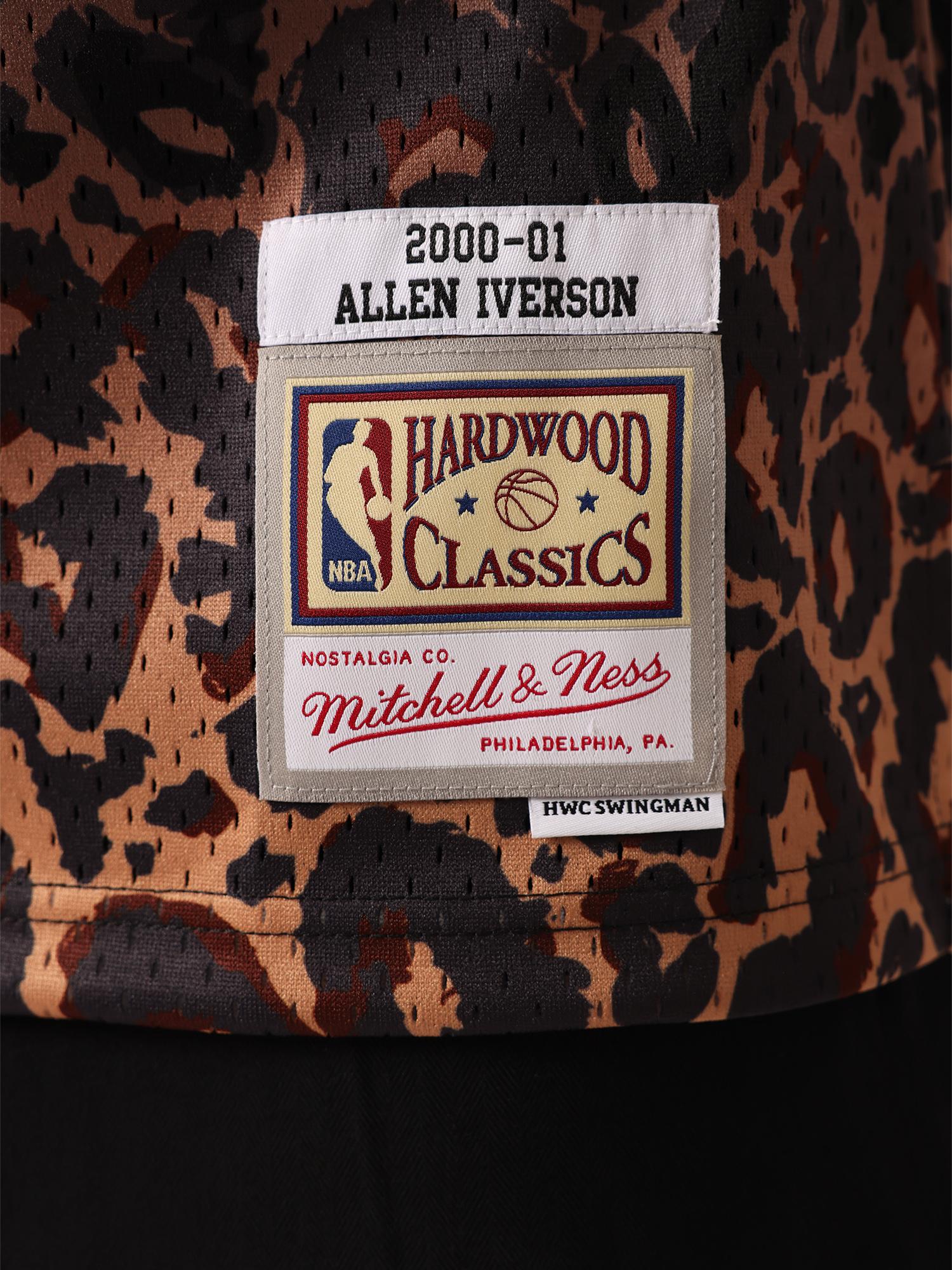 Allen Iverson 2000-01 Philadelphia 76ers Leopard Swingman Jersey - Image 5