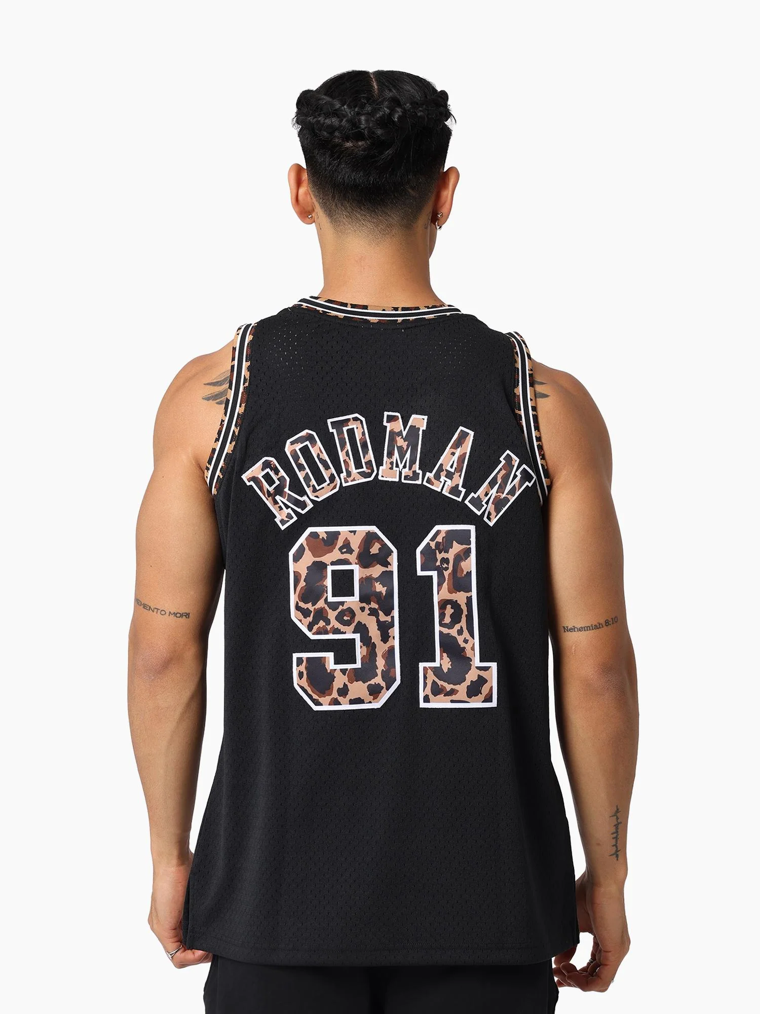 Dennis Rodman 1997-98 Chicago Bulls Leopard Swingman Jersey - Image 2
