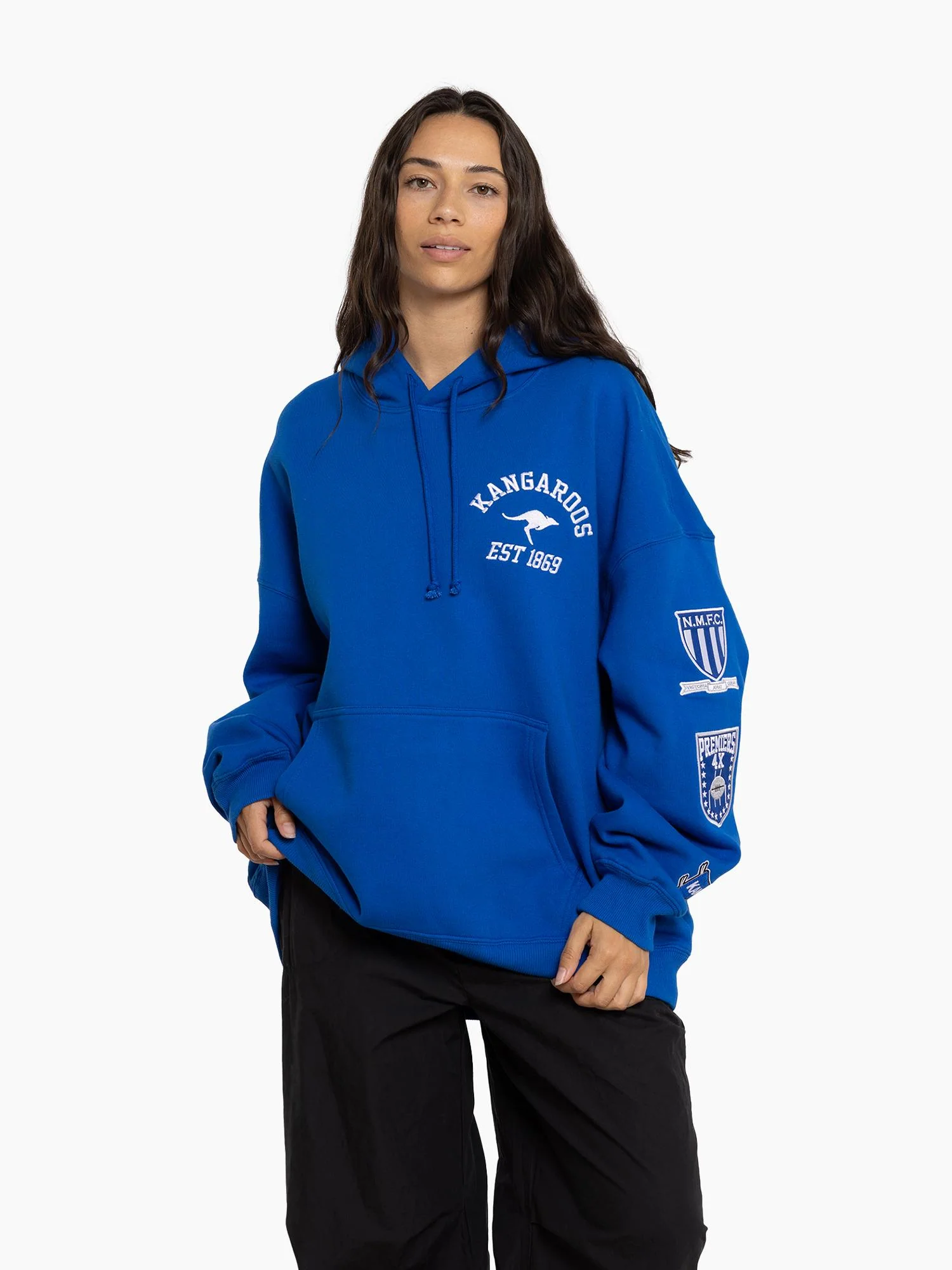 North Melbourne Kangaroos Logo Patch Hoodie - Image 6