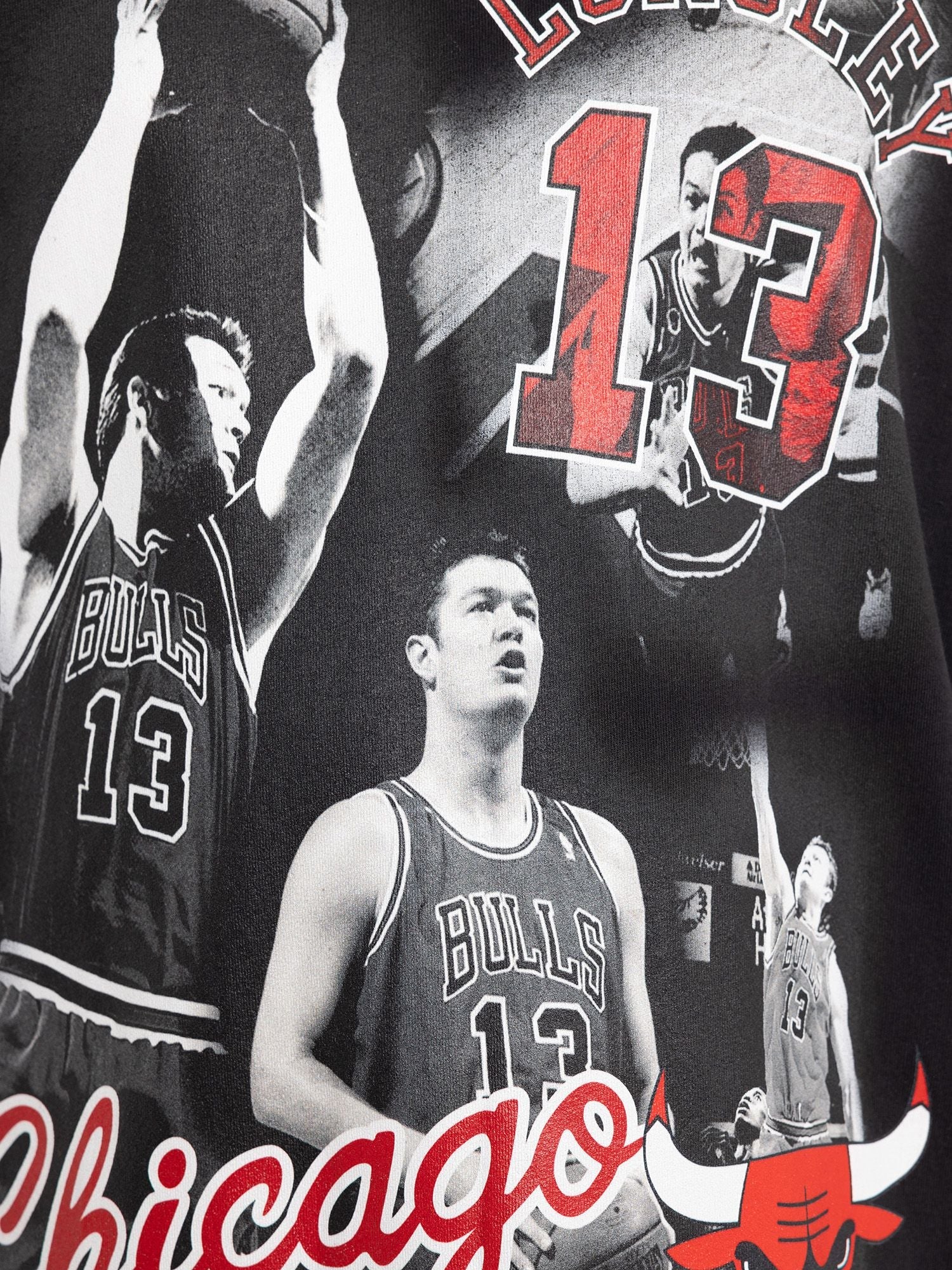 Luc Longley Chicago Bulls Vintage 3 x Champion Tee - Image 2