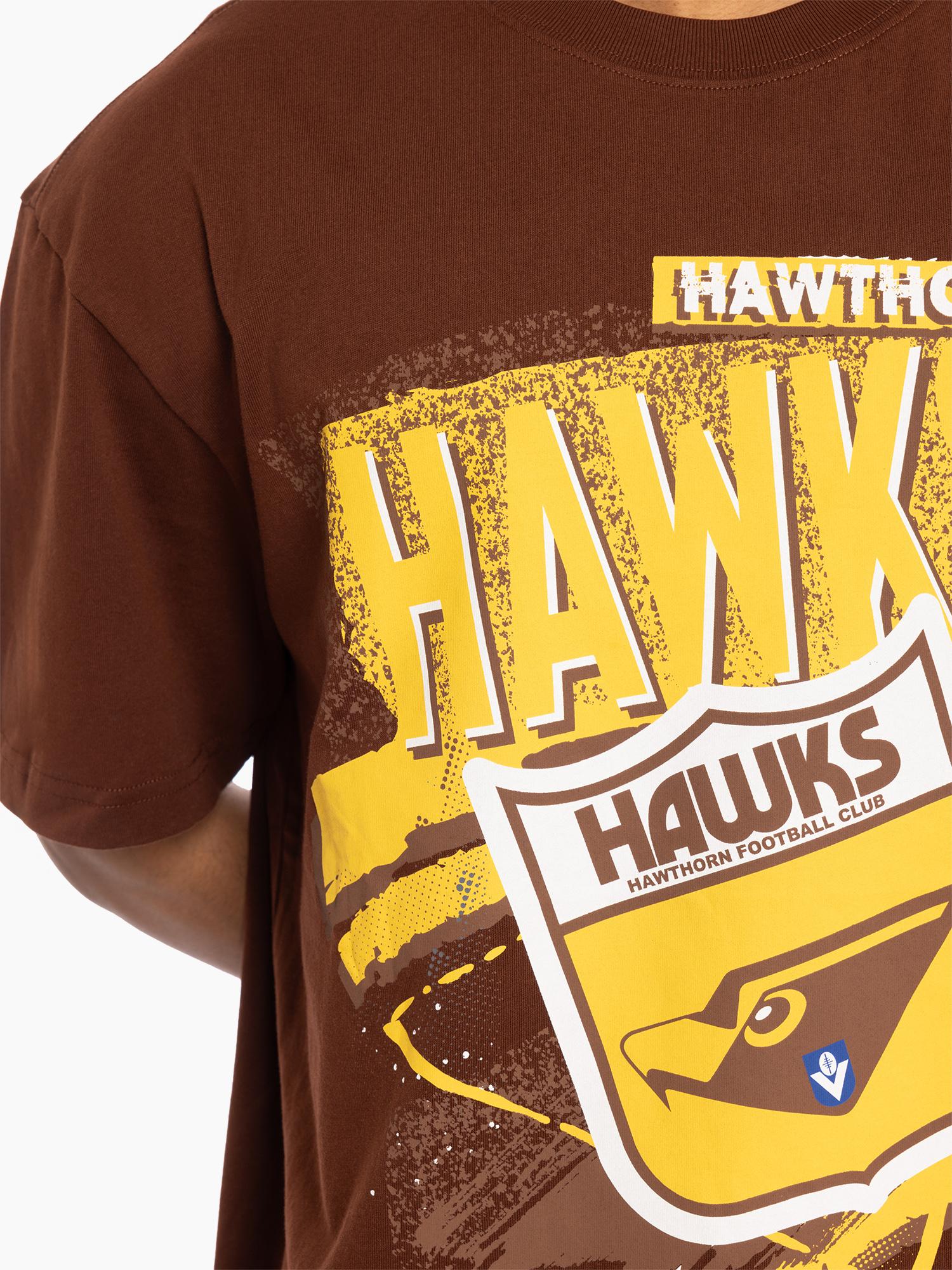 Hawthorn Hawks Abstract Logo Tee - Image 4