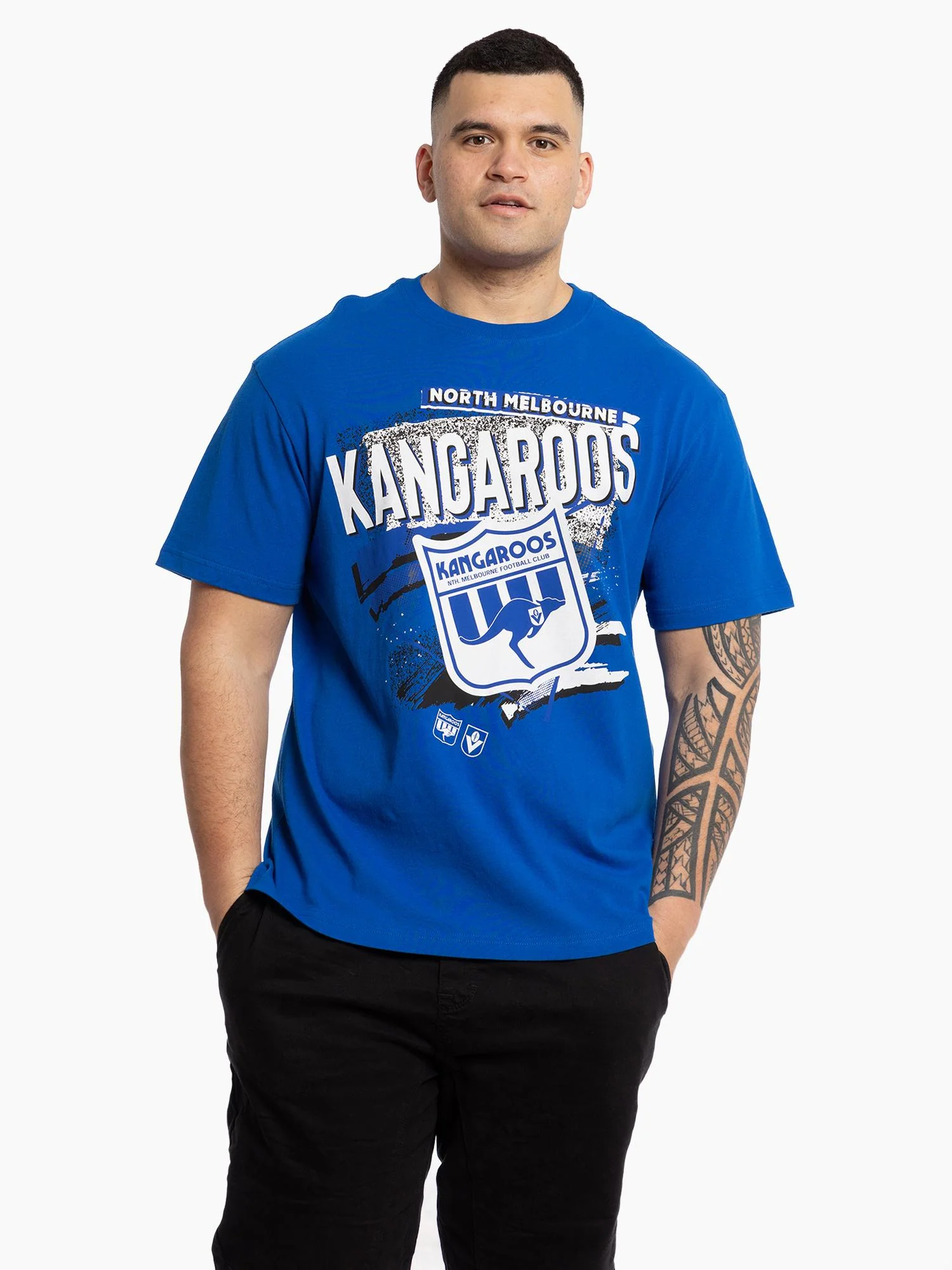 North Melbourne Kangaroos Abstract Logo Tee - Image 3