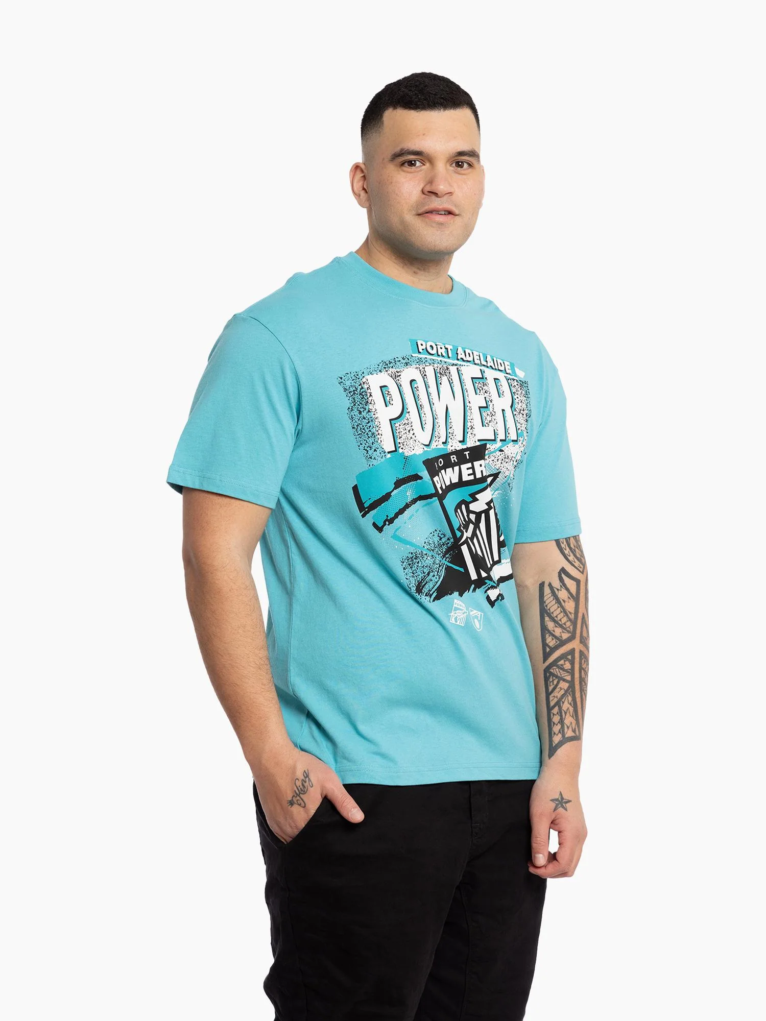 Port Adelaide Power Abstract Logo Tee - Image 3