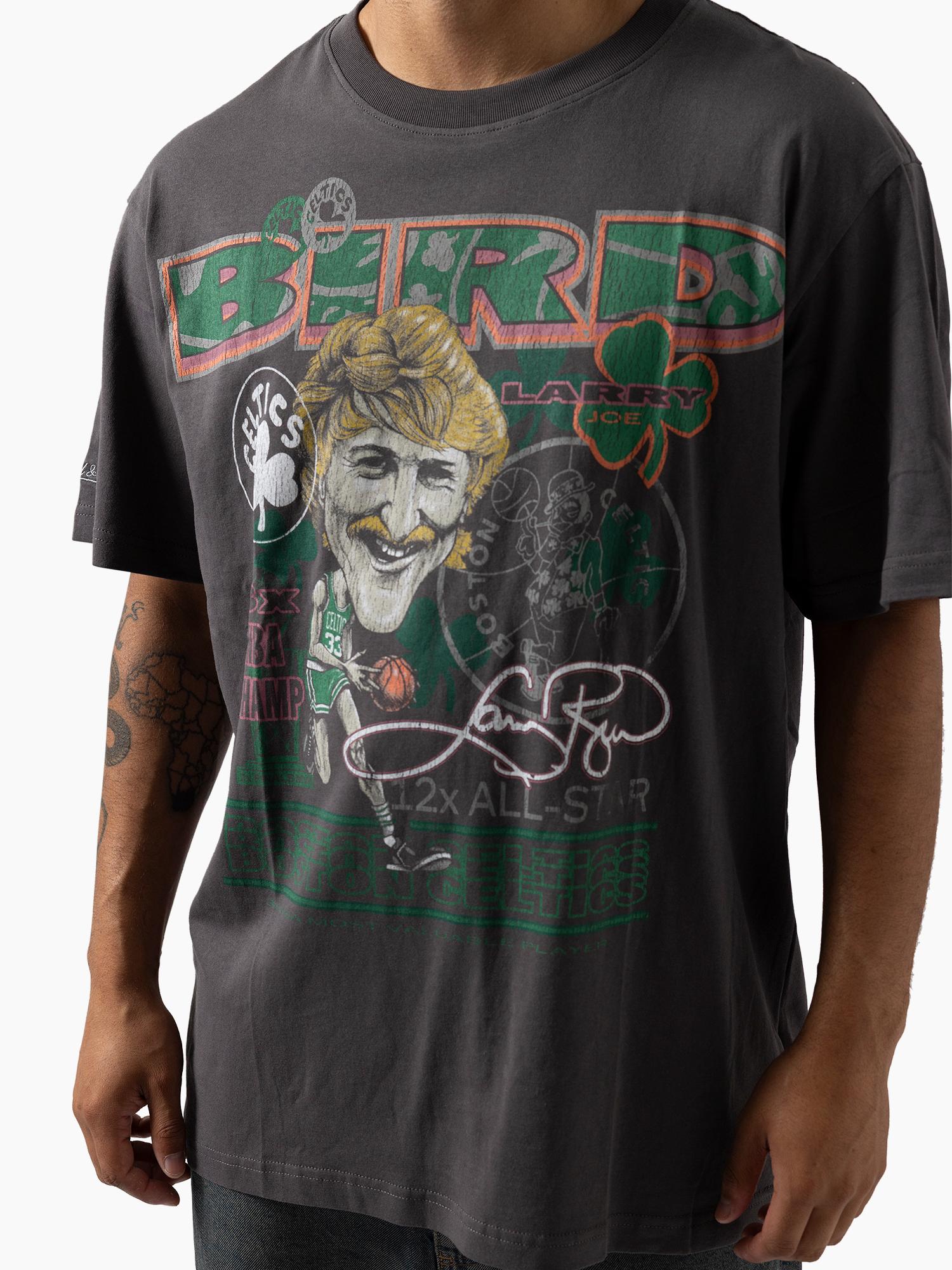 Larry Bird Boston Celtics Mash Up Tee
