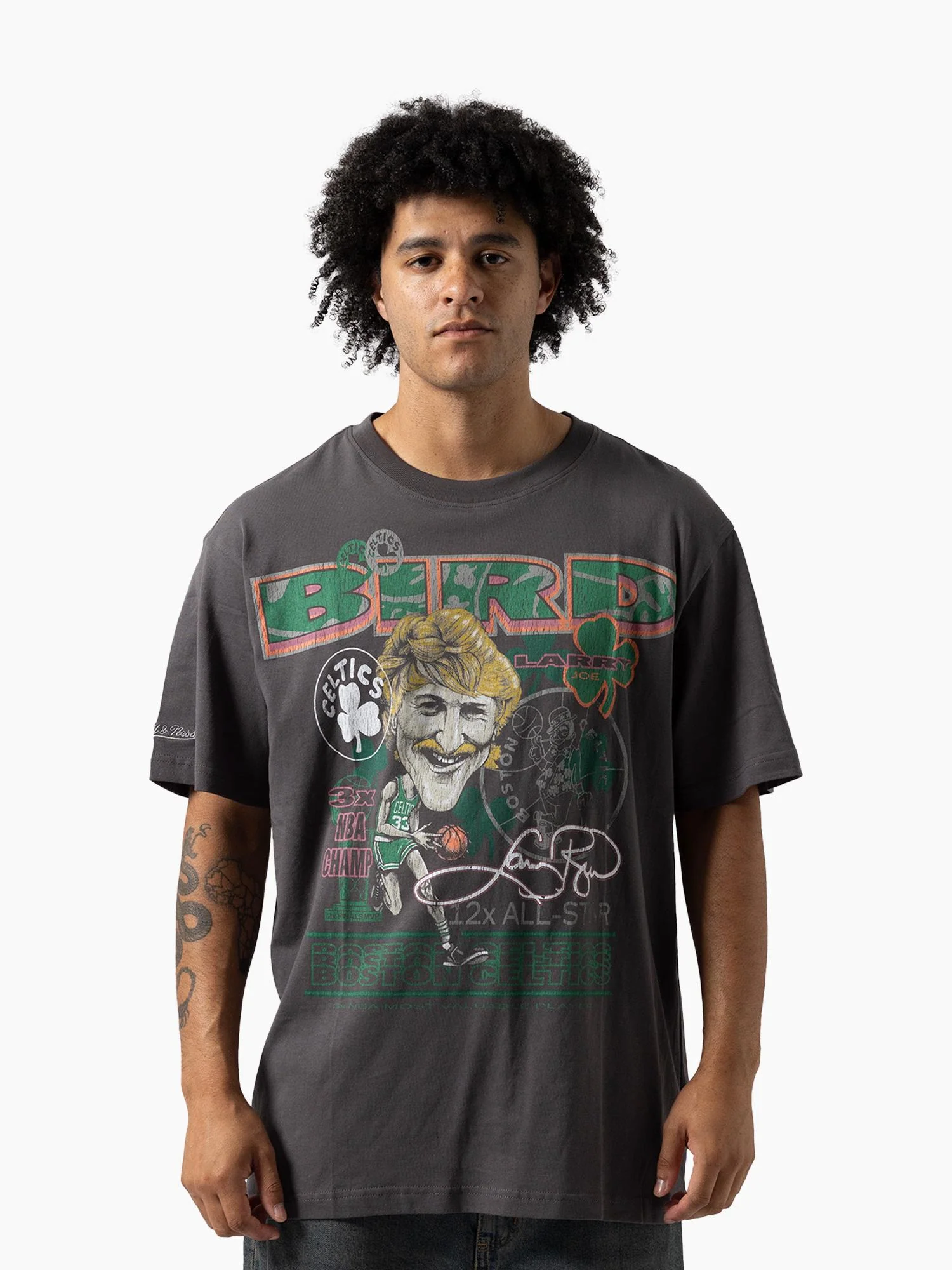 Larry Bird Boston Celtics Mash Up Tee - Image 2