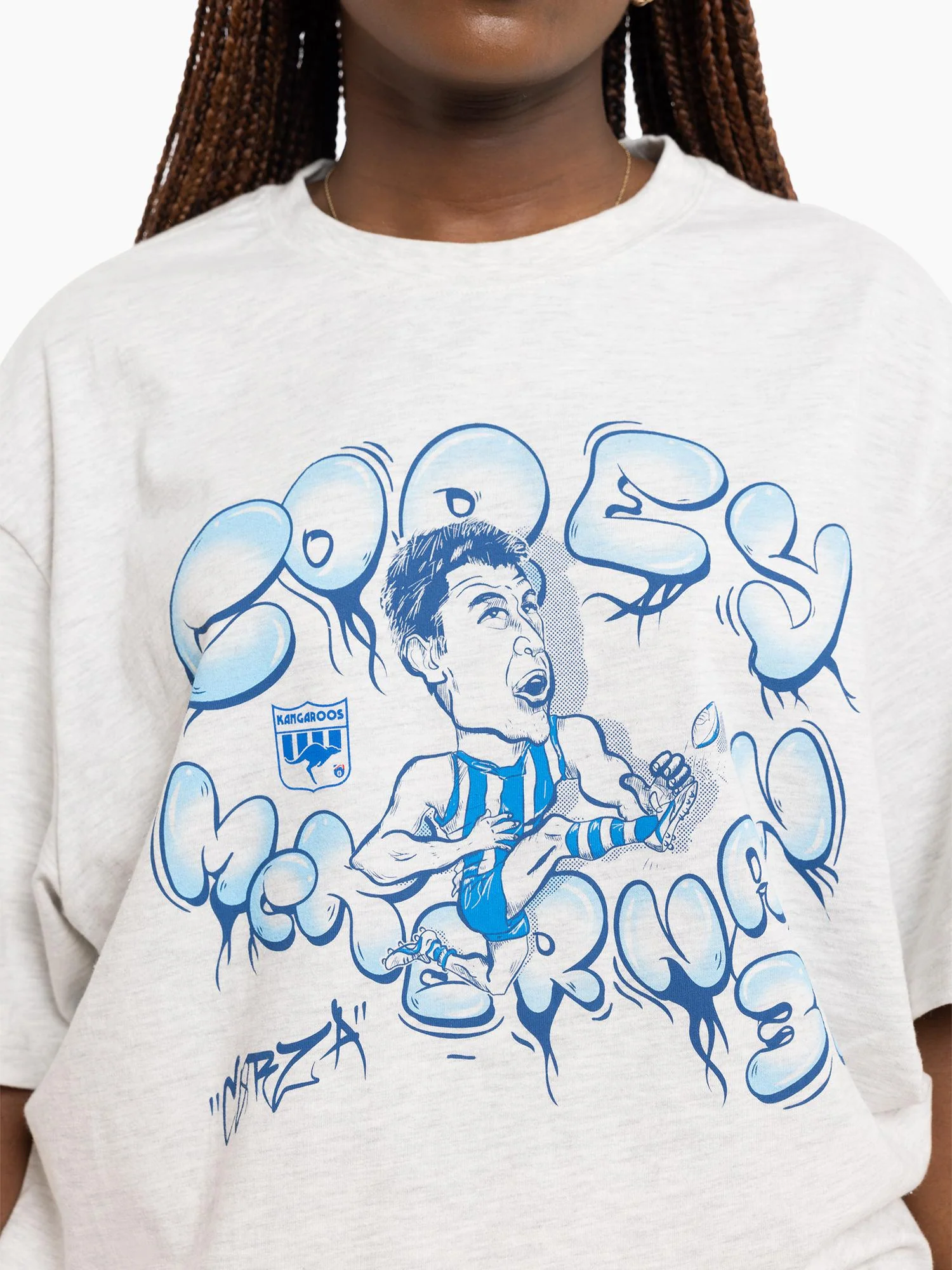North Melbourne Kangaroos Corey McKernan Caricature Tee - Image 7