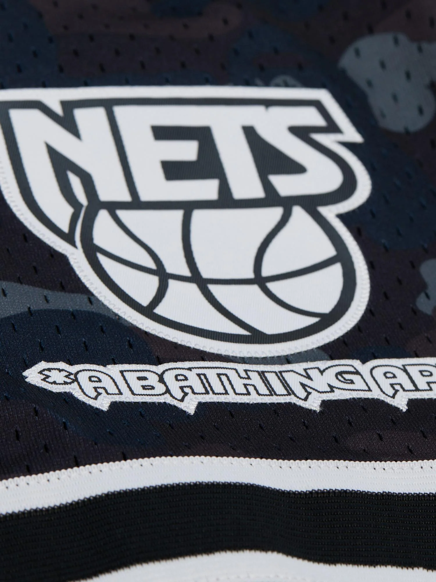 Bape x Mitchell & Ness New Jersey Nets Shorts - Image 4